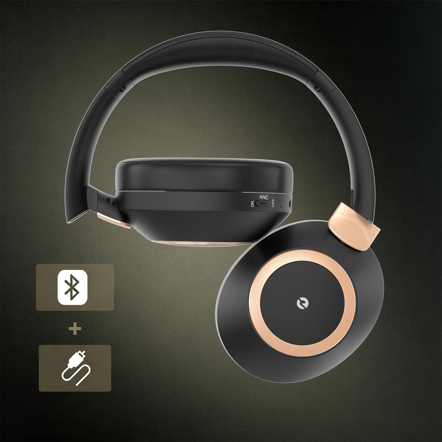 Detalle de Rebocico Active Noise Cancelling Headphones 100H