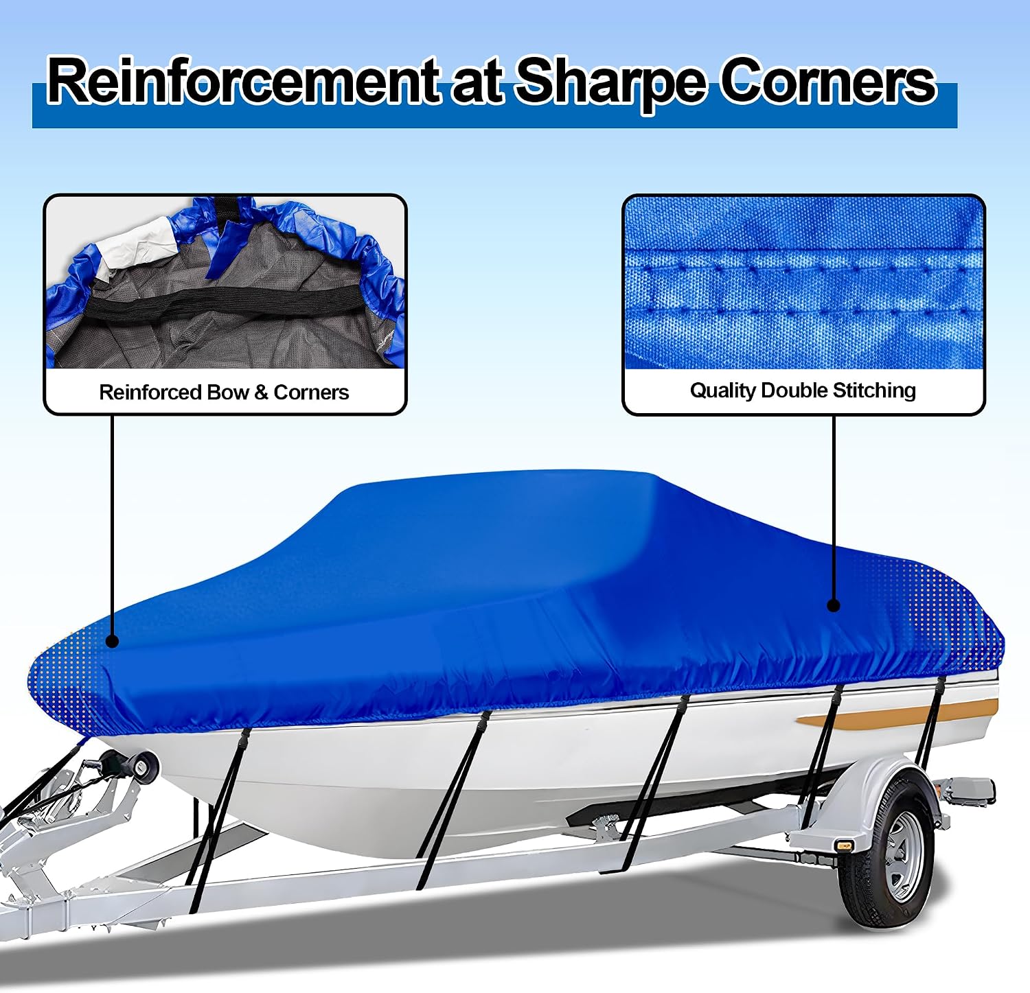 Detalle 1 de iCOVER Universal Trailerable Boat Cover 18.5 ft