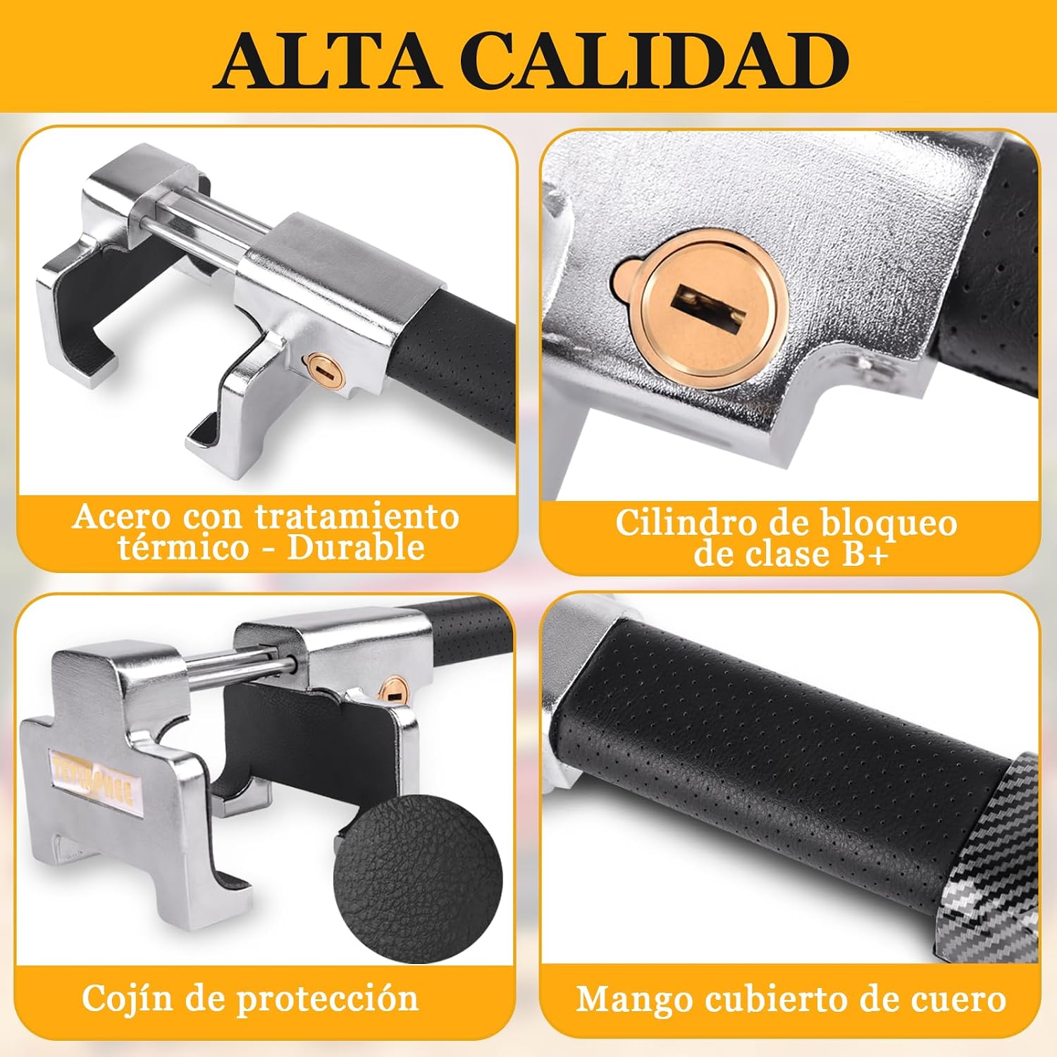 Detalle 2 de Tevlaphee Antirrobo Coche con Alarma 120dB