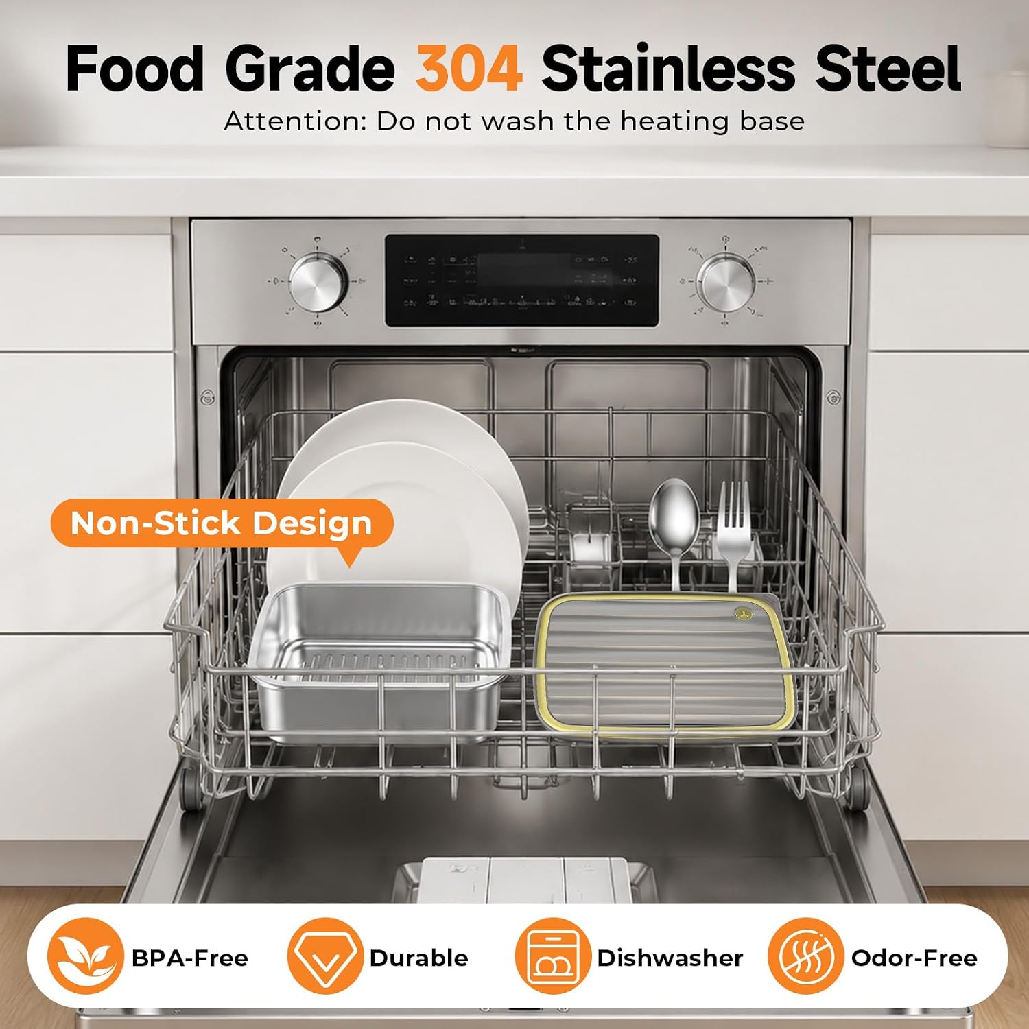 Thumbnail 6 de FYY Cordless Electric Lunch Box, 1.5L Stainless Steel with App Control