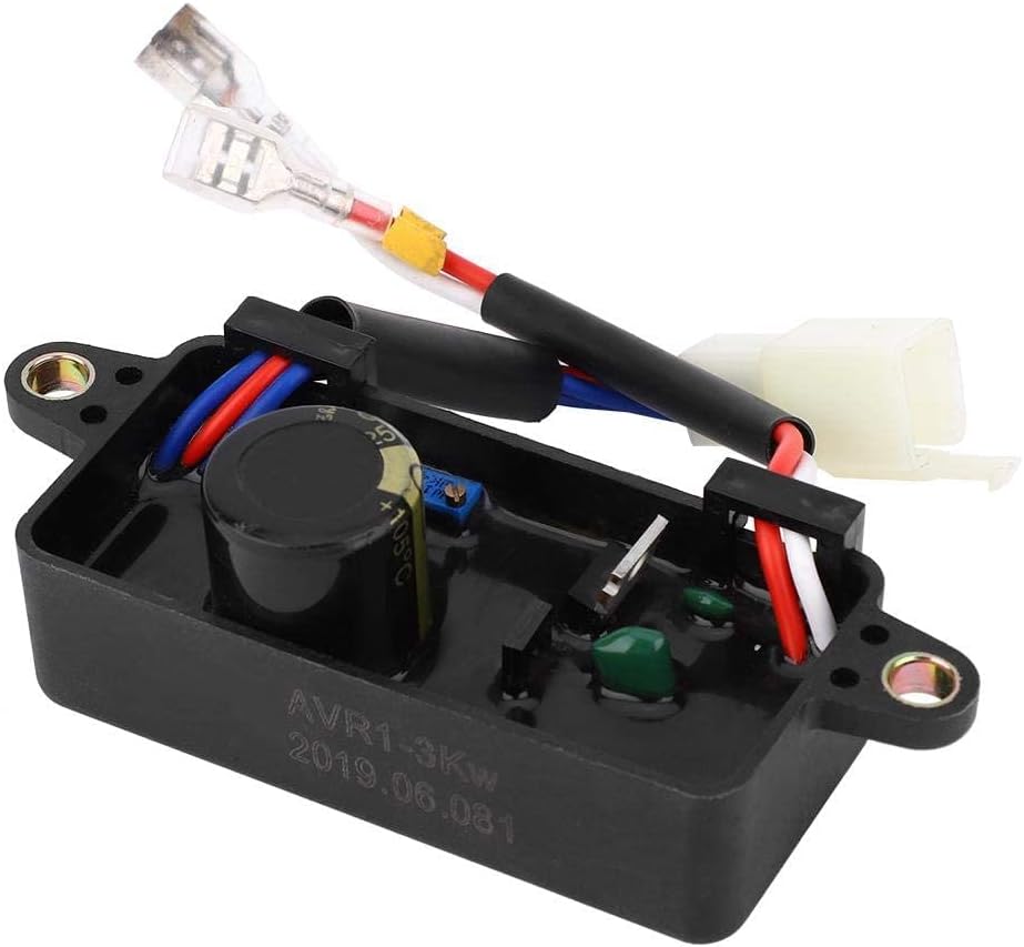 Thumbnail 4 de Regolatore Automatico di Tensione AVR 250V, 220μF per Generatore Elettrico a Benzina Monofase 1–3 kW (Nero)