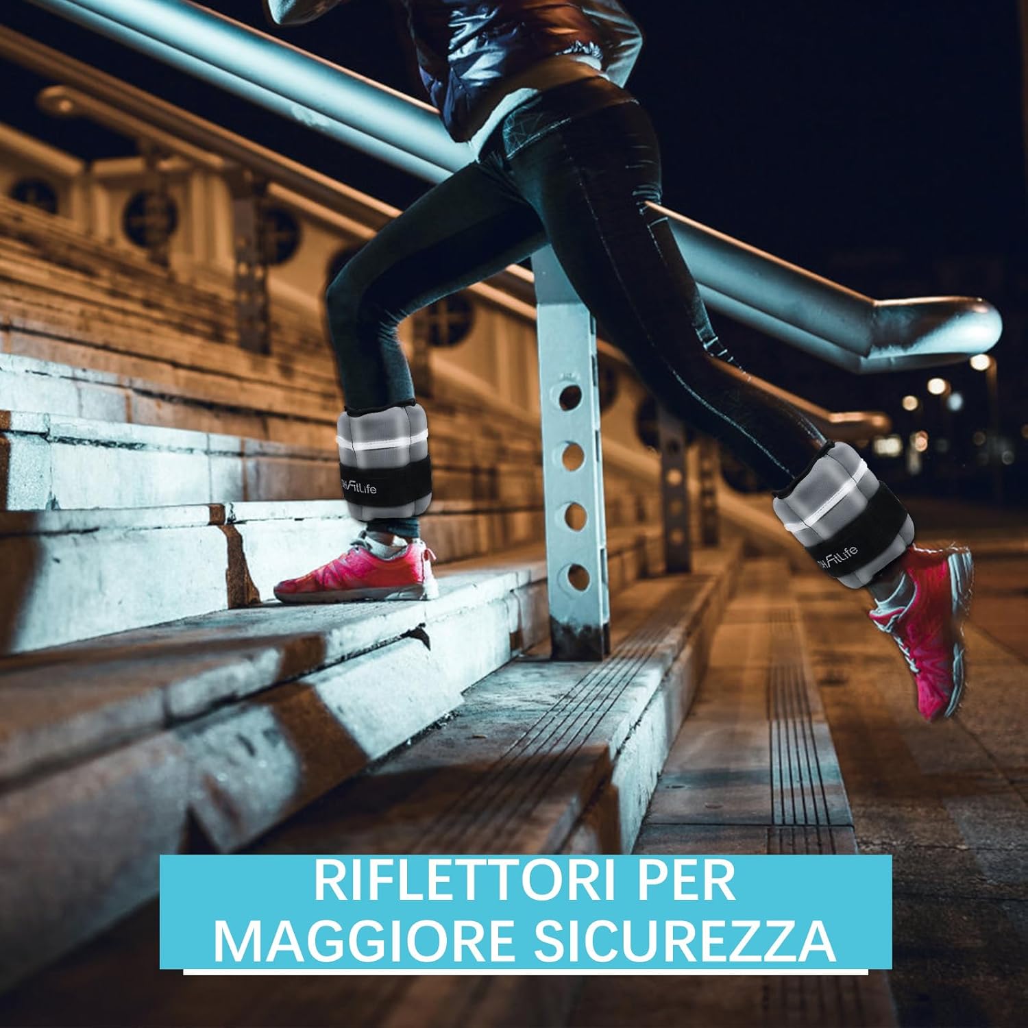Thumbnail 6 de DH FitLife Set di cavigliere con pesi regolabili per gambe – 2 x 2,5 kg o 2 x 4,5 kg