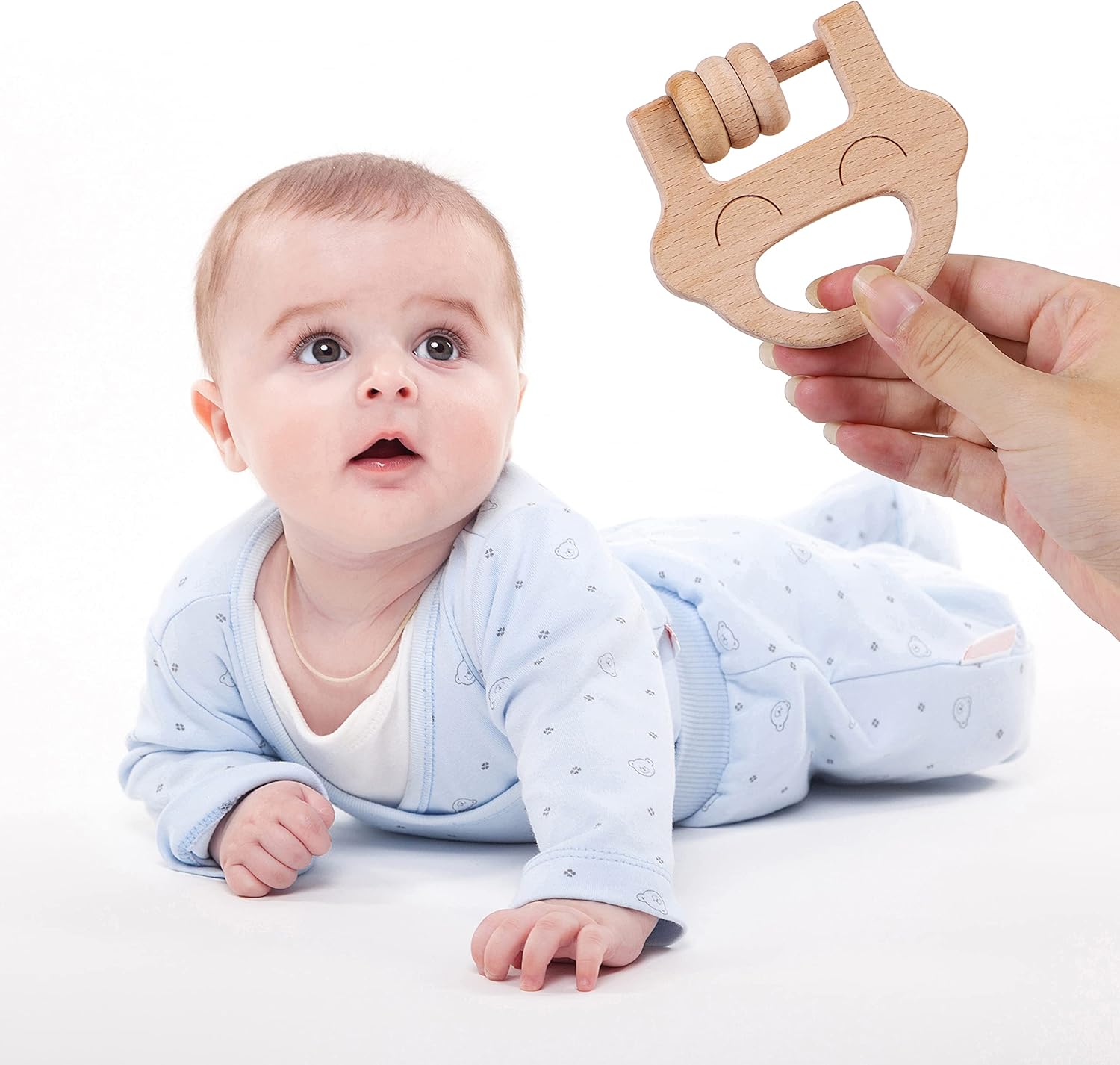 Detalle 2 de TOWO Wooden Rattles Maracas baby toys