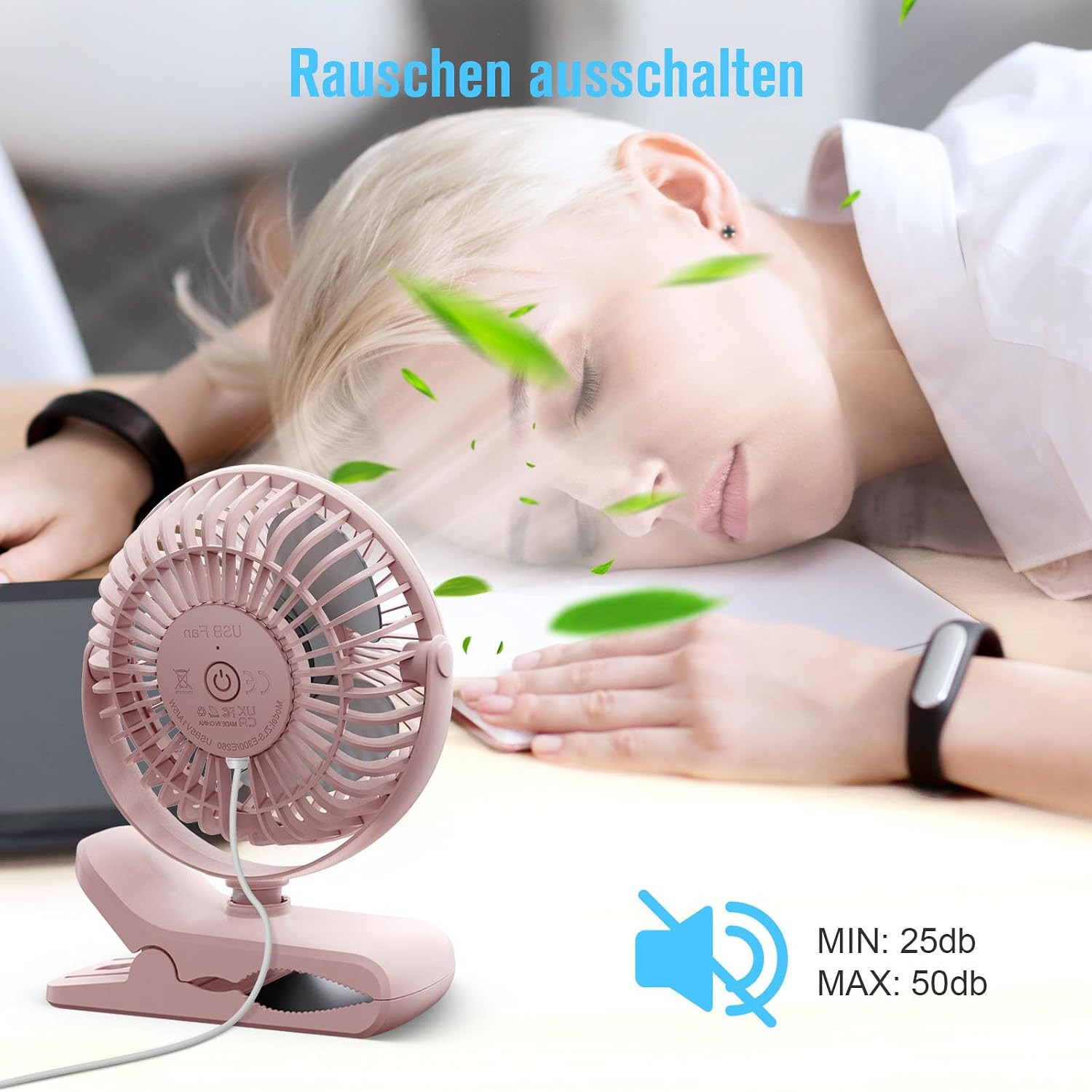 Thumbnail 2 de HONYIN Mini Ventilator Clip 720°