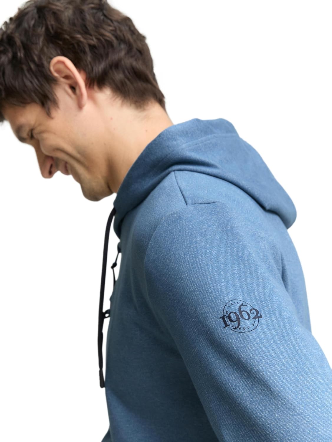 Thumbnail 3 de TOM TAILOR Herren 1048637 Hoodie Sweatjacke mit Kapuze und Streifenmuster