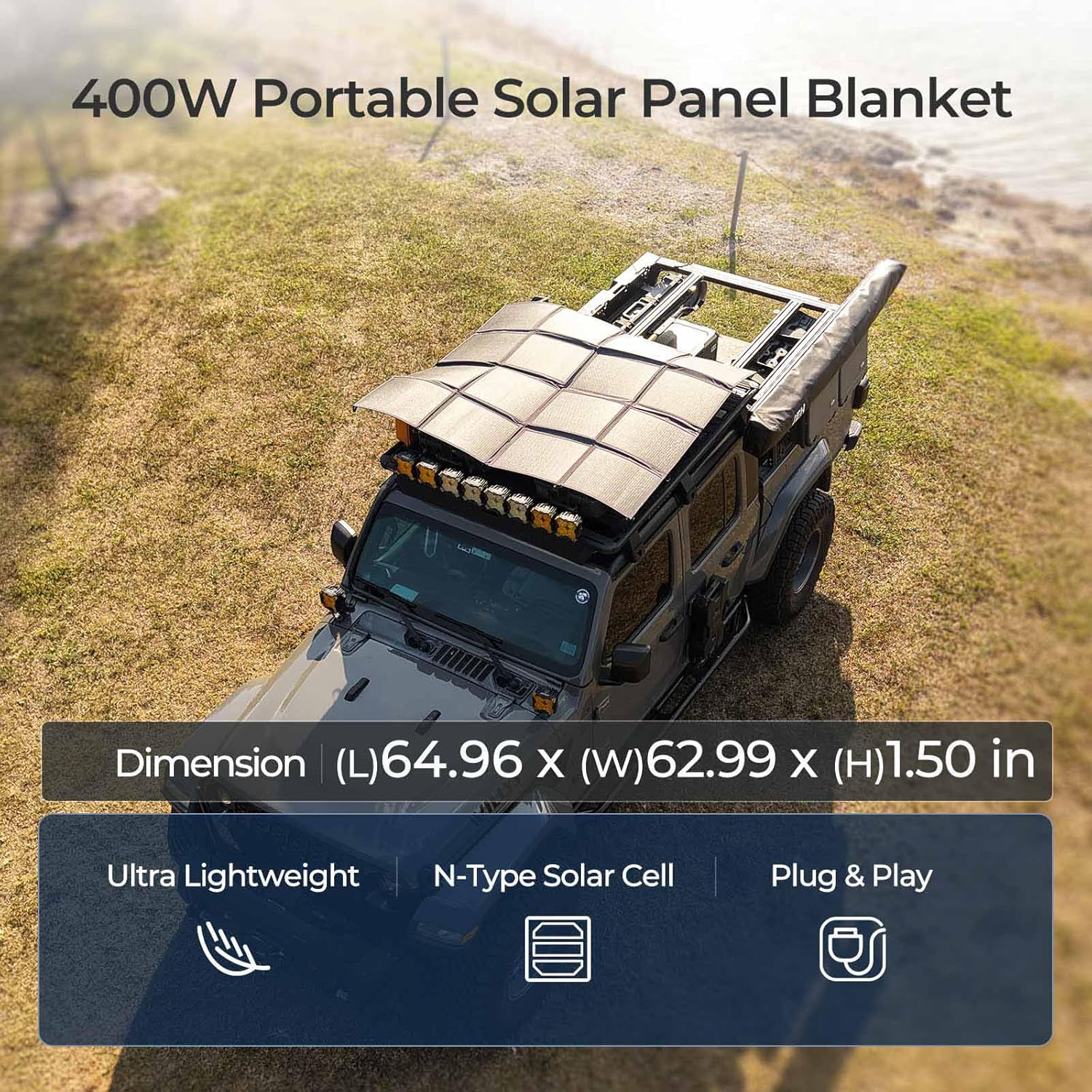 Detalle 2 de RENOGY REGO 400W Foldable Solar Blanket