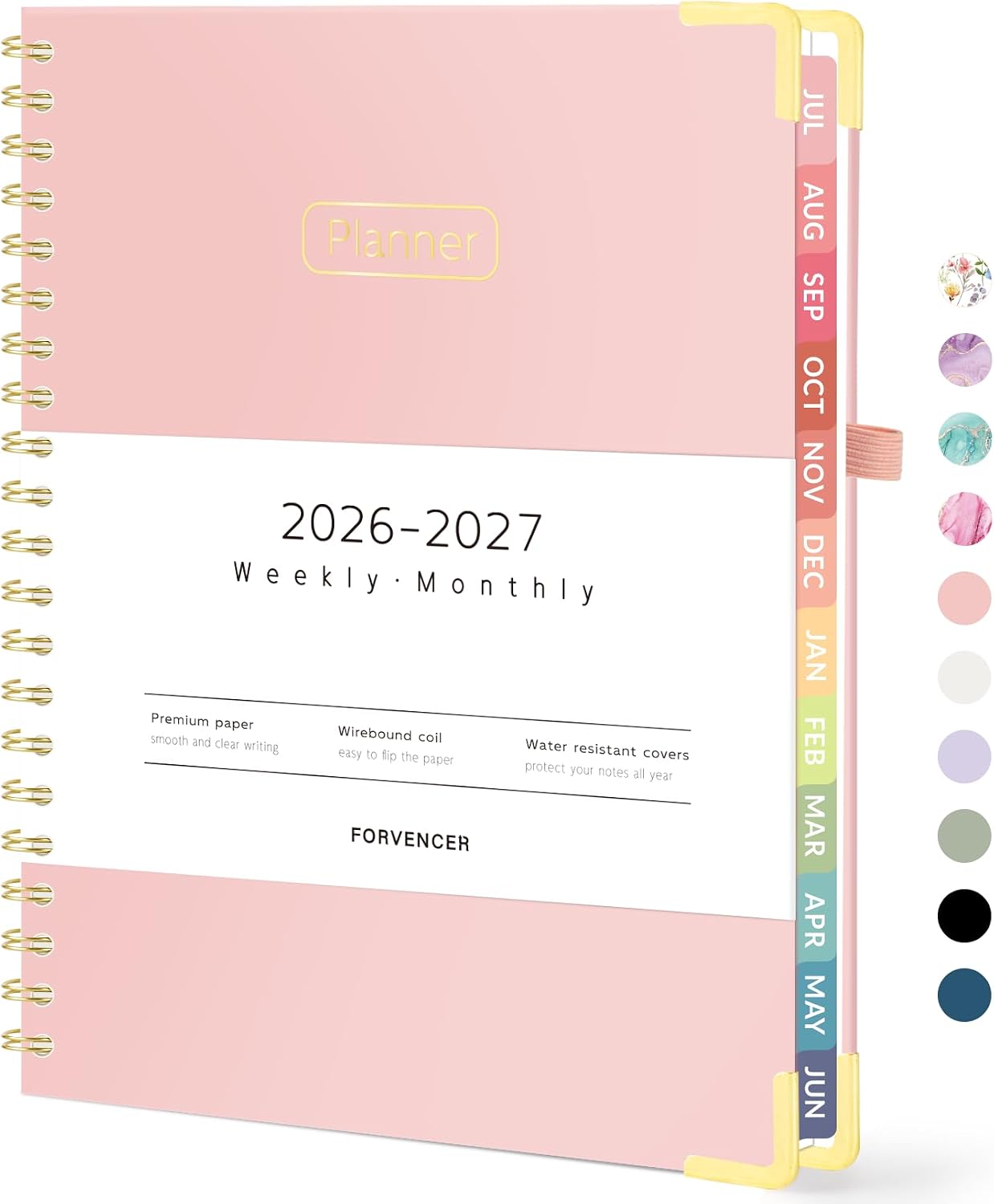 Detalle de Forvencer FCA0543 Academic Planner, 2026–2027 Weekly & Monthly, 8.5" x 11