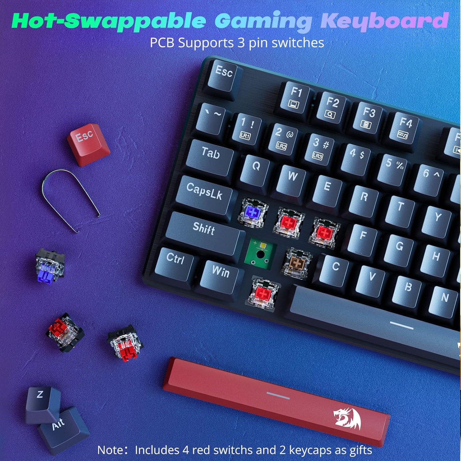 Thumbnail 4 de Redragon K671 Mechanical Keyboard 11 backlights ⌨