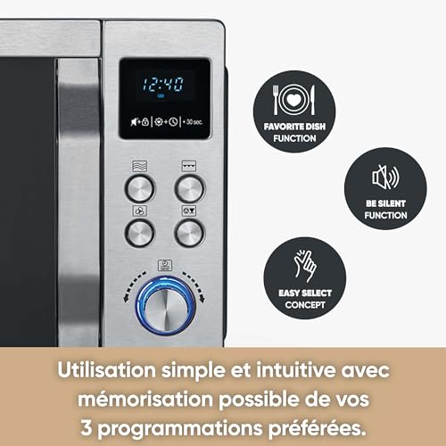 Detalle de SEVERIN MW 7774: Four à micro-ondes 25 L avec grill, chaleur tournante et mémorisation