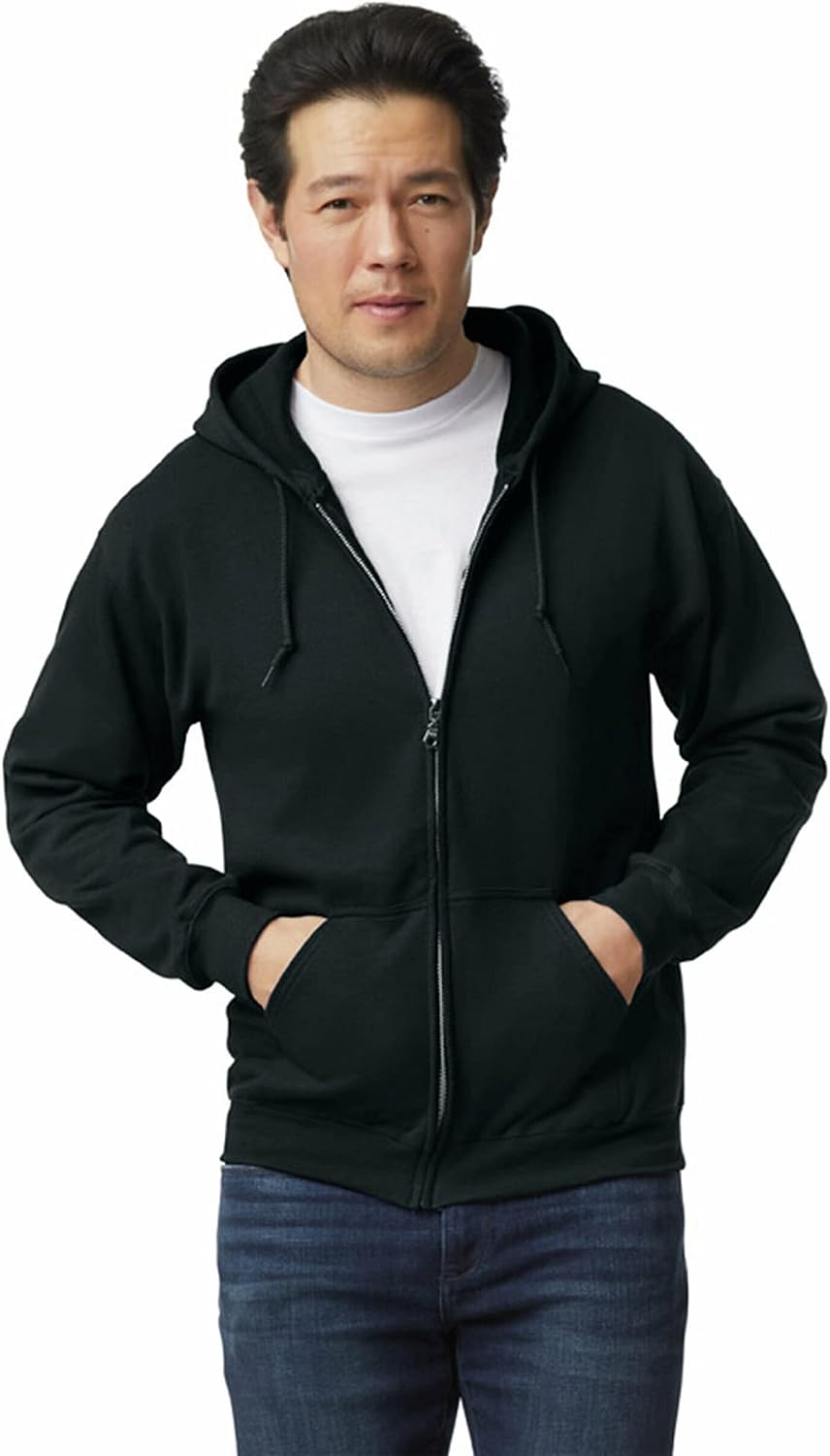 Detalle de Gildan 18600 Sweatshirt à Capuche Homme (Lot de 1) – douceur et confort du quotidien