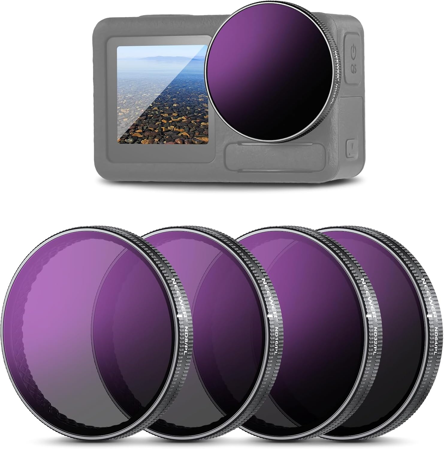 Detalle de Filtres ND/PL NEEWER pour DJI Osmo Action