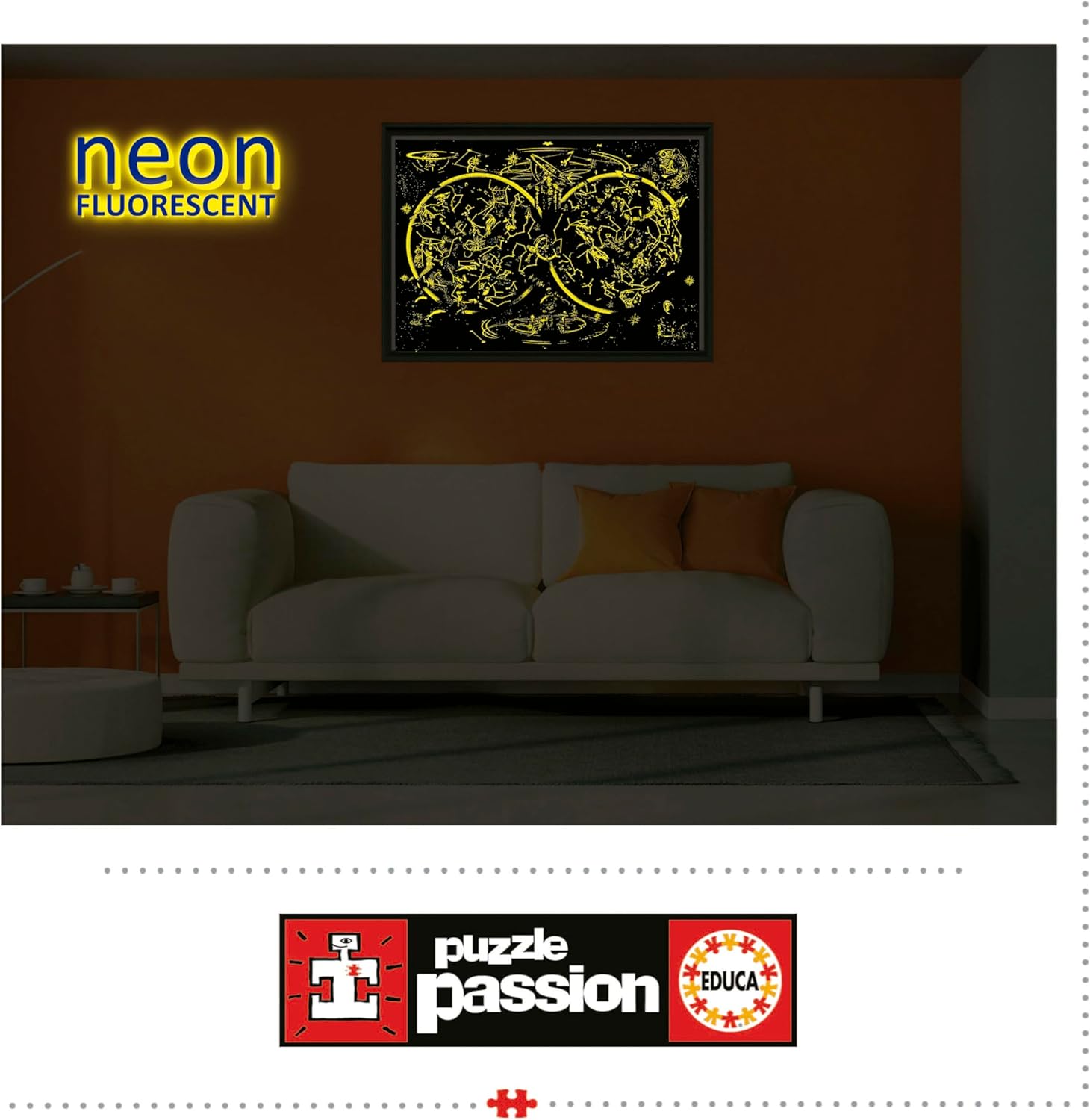 Thumbnail 5 de Educa Puzzle 1000 pezzi Costellazioni (Neon) 68x48 cm: brilla al buio, per adulti 14+