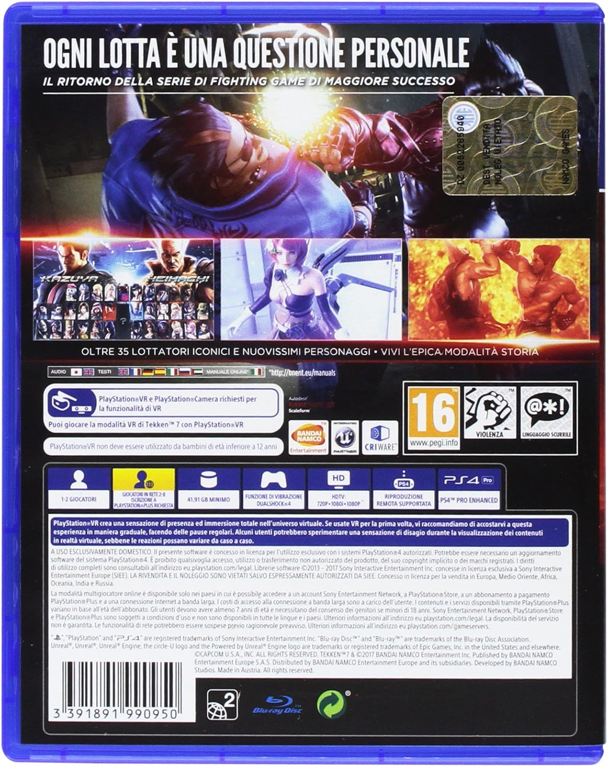 Detalle 2 de Tekken 7 - Edizione Compatibile VR per PlayStation 4