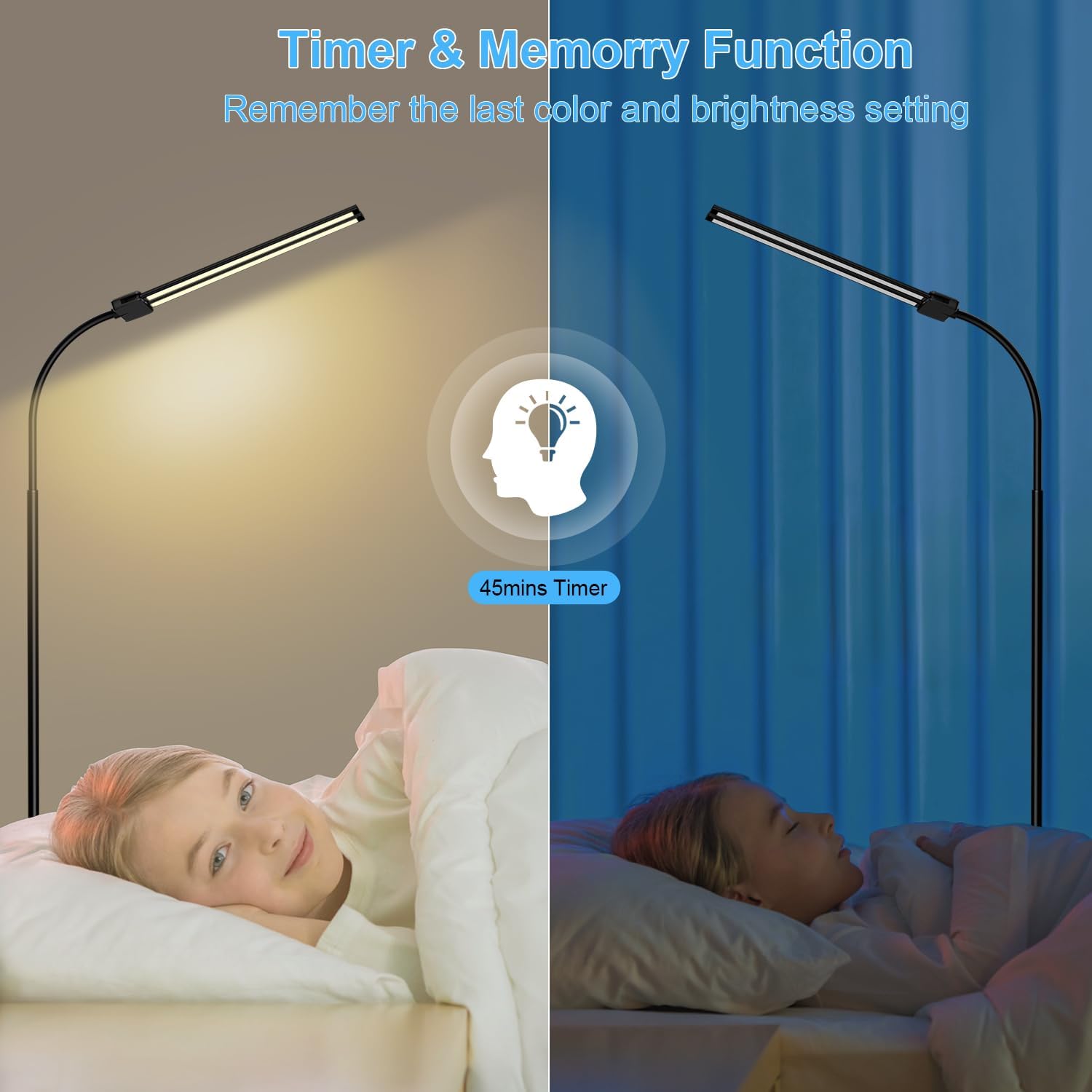 Detalle de LED Dual Head Floor Lamp 18W LED