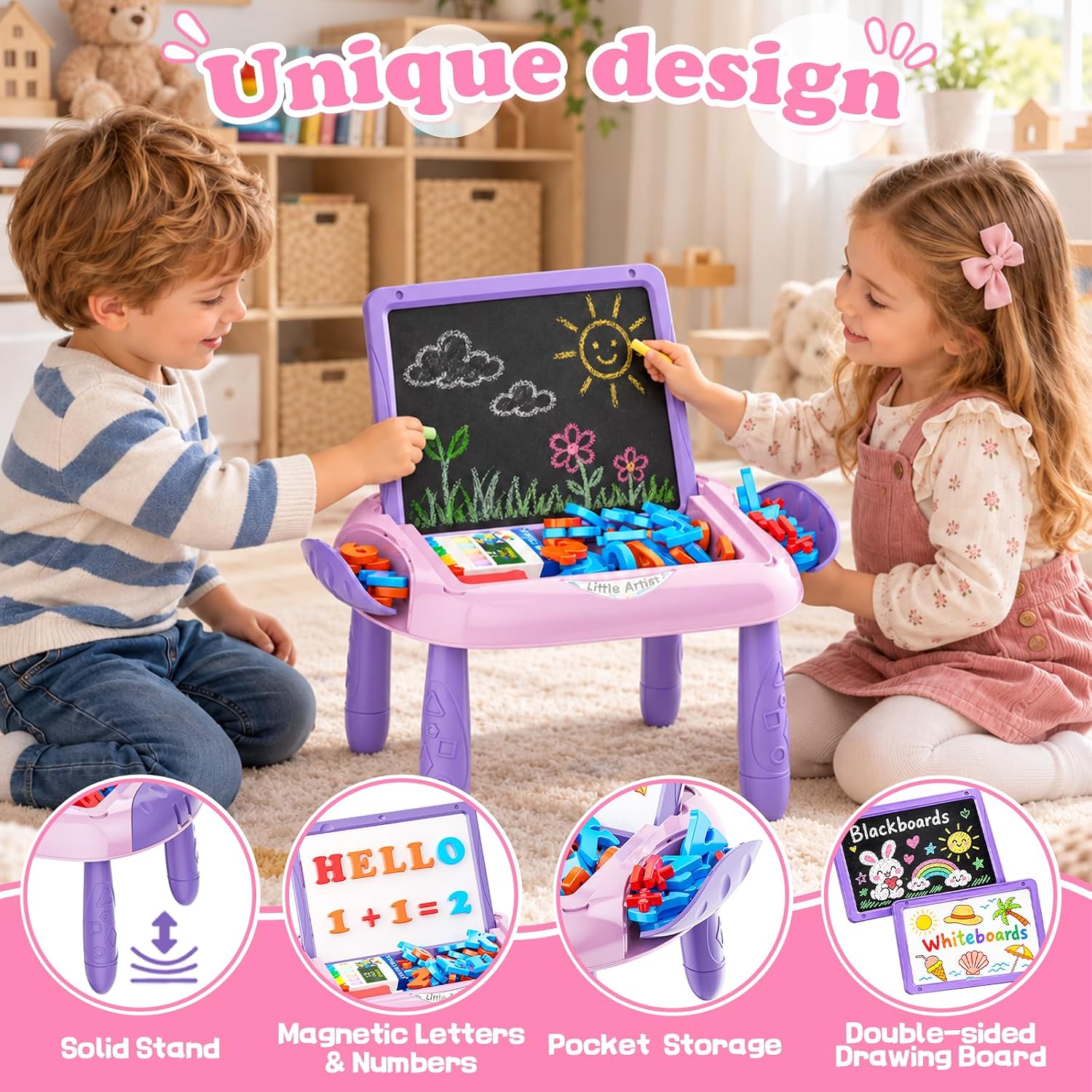 Detalle 1 de Cokzer Magnetic Drawing Board 12.5 in 🎨