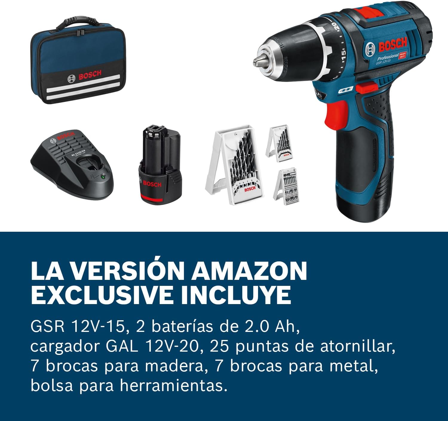 Thumbnail 1 de Bosch Professional GSR 12V-15 - Atornillador a batería