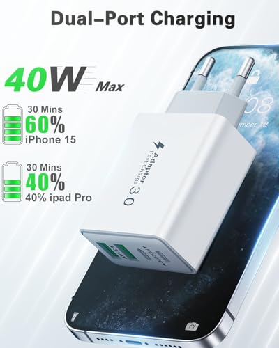 Thumbnail 1 de LumFocus Cargador USB C 40W 4 Puertos