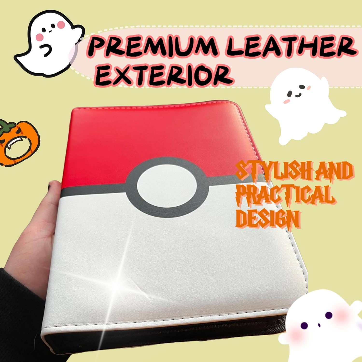 Thumbnail 5 de 9-Pocket Trading Card Binder Holds 900 Cards with 50 Removable Sleeves