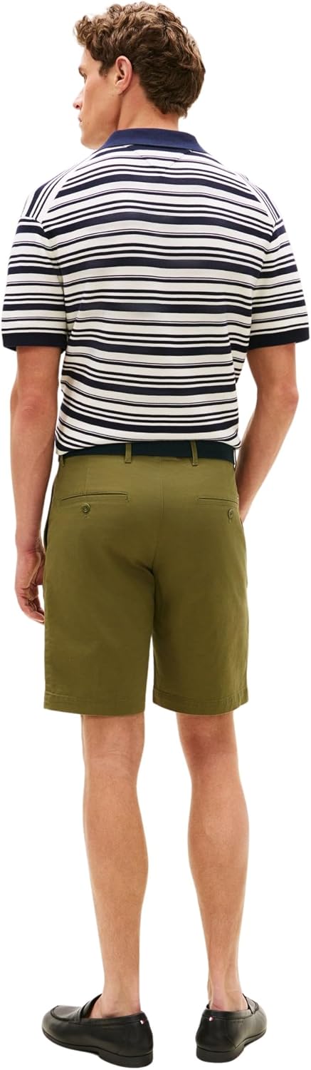 Detalle de Tommy Hilfiger Men's Denton 9.5in Ess Twill Shorts W/Belt Mw0mw42349