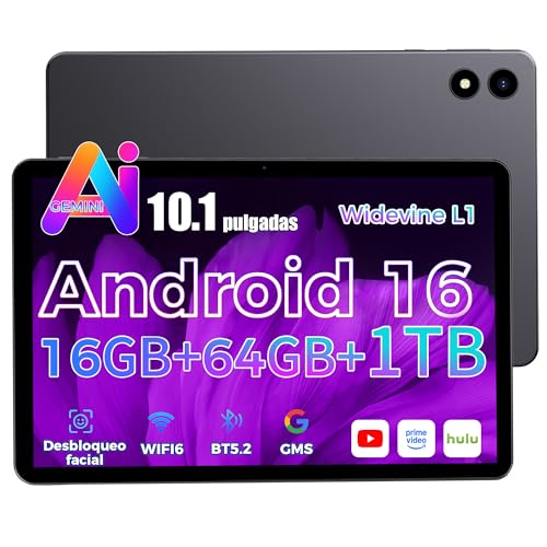 Detalle de RebotAi 2026: Tableta Android de 10” con Gemini AI 2.0, 16 GB RAM y 1 TB de expansión