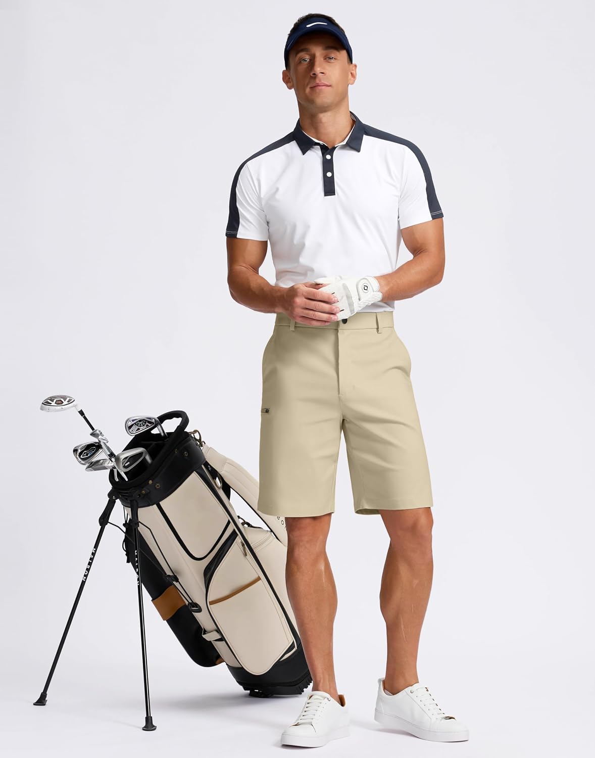 Thumbnail 6 de Pudolla Men’s Casual Shorts (7–9 Inch) Golf/Work Shorts with 4 Pockets & Stretch