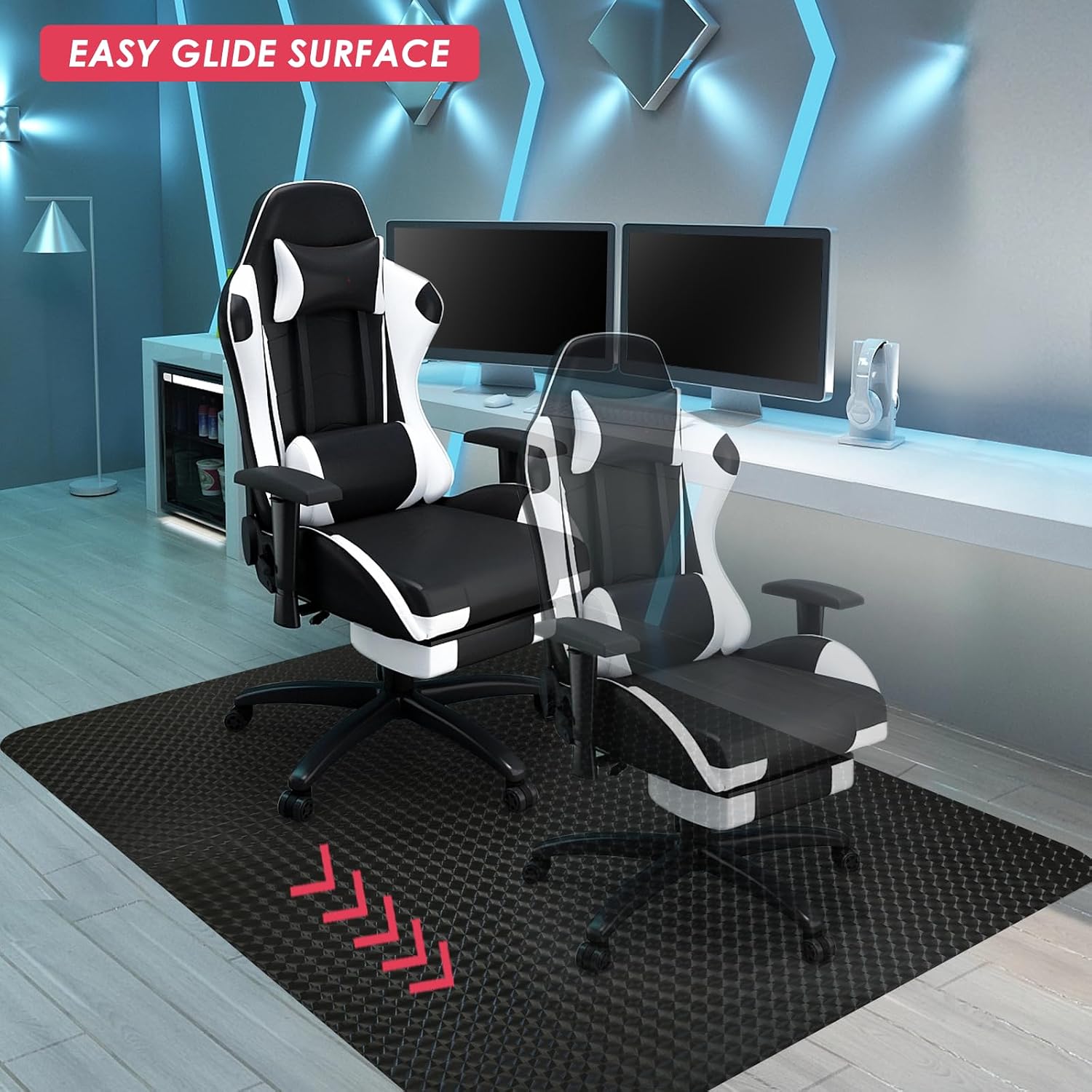 Detalle 2 de Vicwe Hardwood Floor Chair Mat 48" × 36