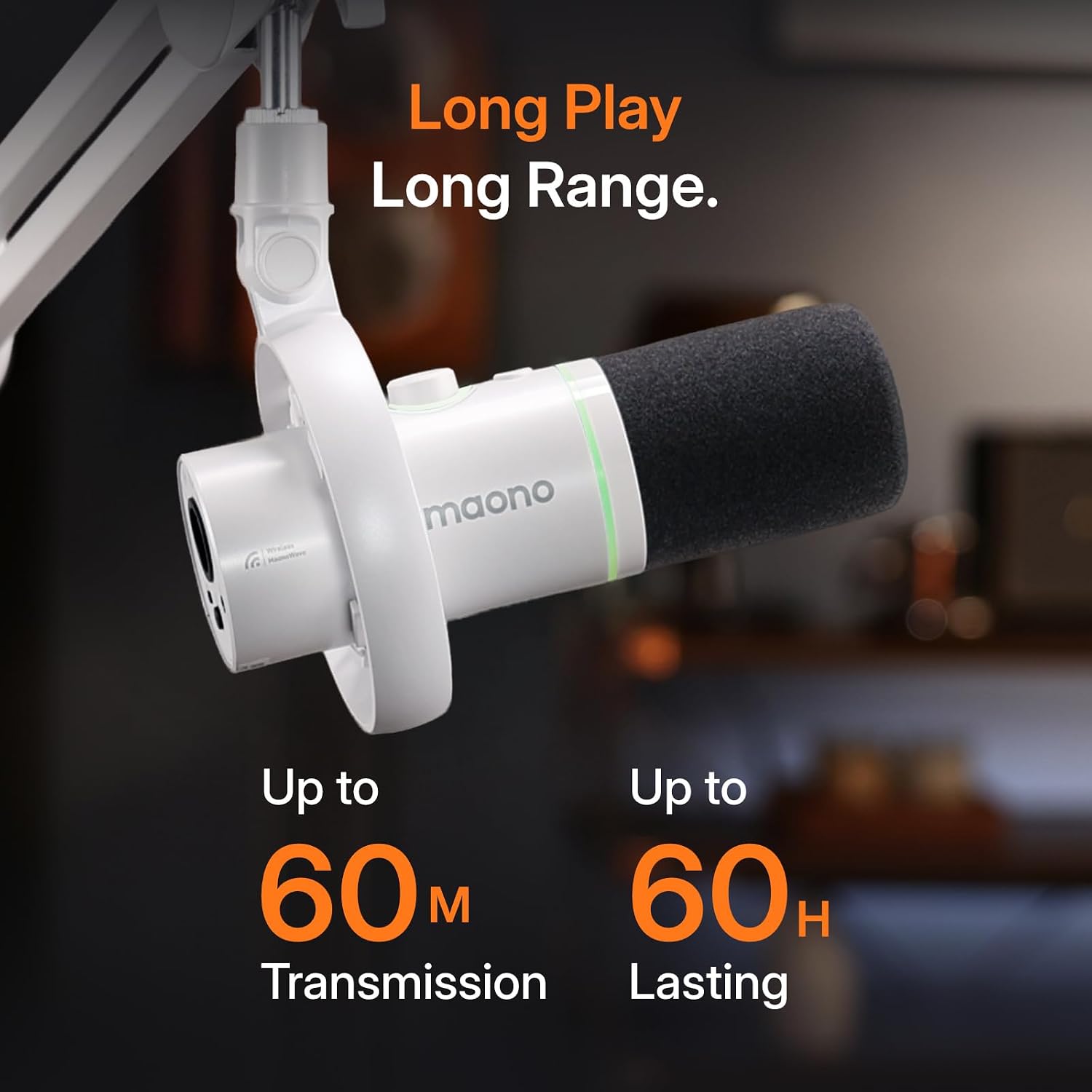 Thumbnail 5 de MAONO PD200W Hybrid Wireless Dynamic Podcast Microphone, USB and XLR