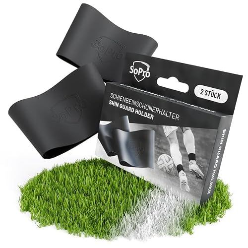 SoPro Maintien Protege Tibia de Football – Bande de maintien pour chaussettes