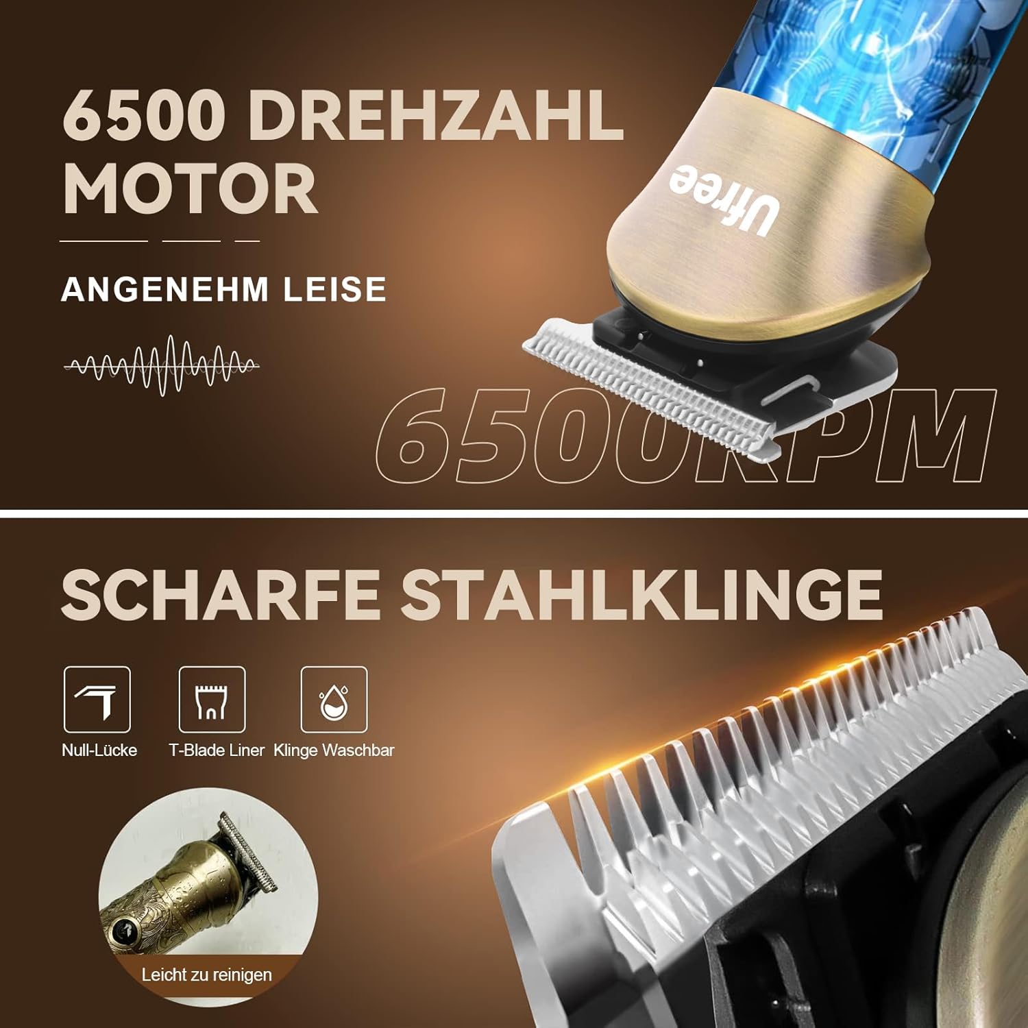 Thumbnail 3 de Ufree Haarschneidemaschine 7‑in‑1 Barttrimmer für Herren ✂