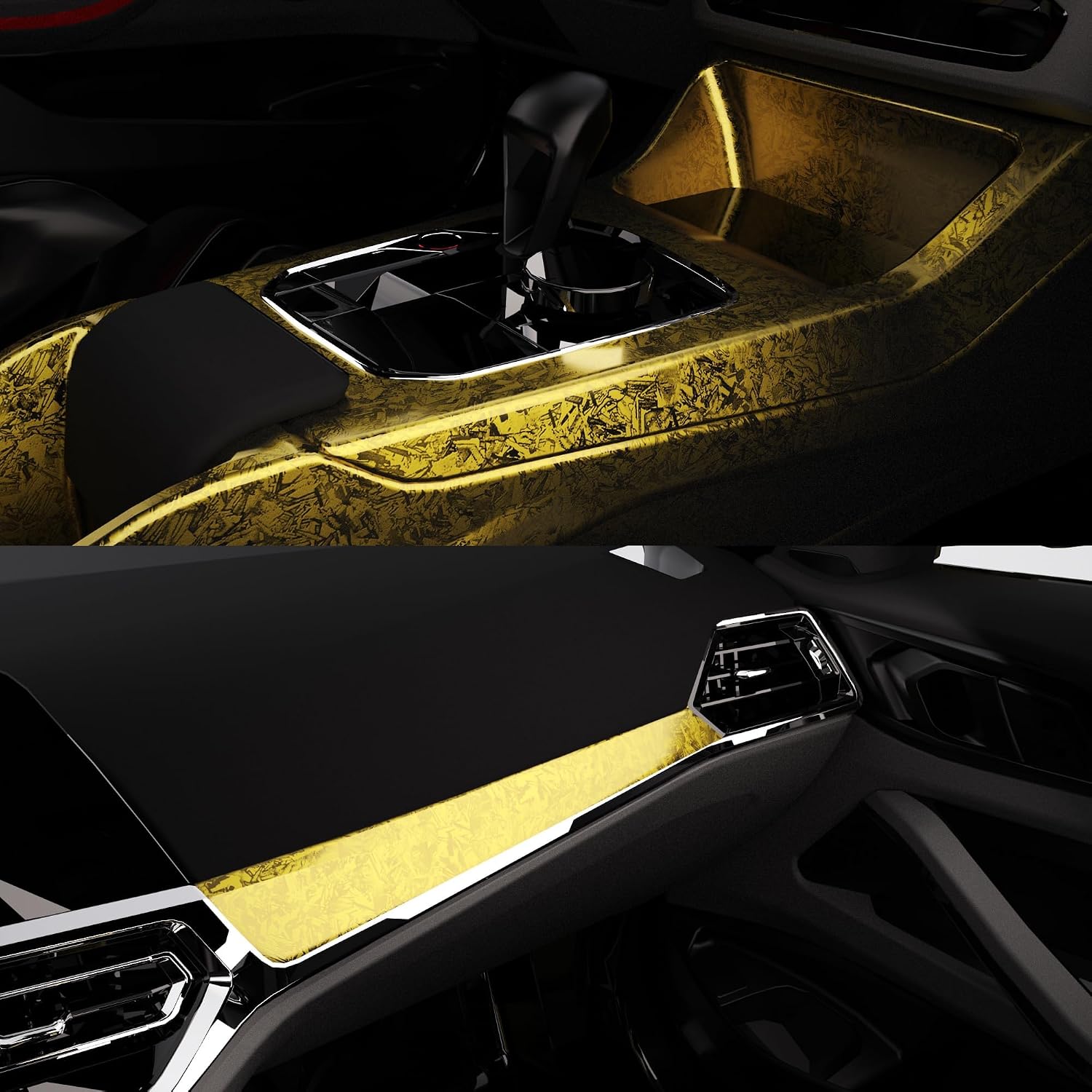 Detalle 2 de Deecam Forged Carbon Folie glänzend, selbstklebend (Vinyl) für Auto, Motorrad & Fahrrad, 150 x 30 cm