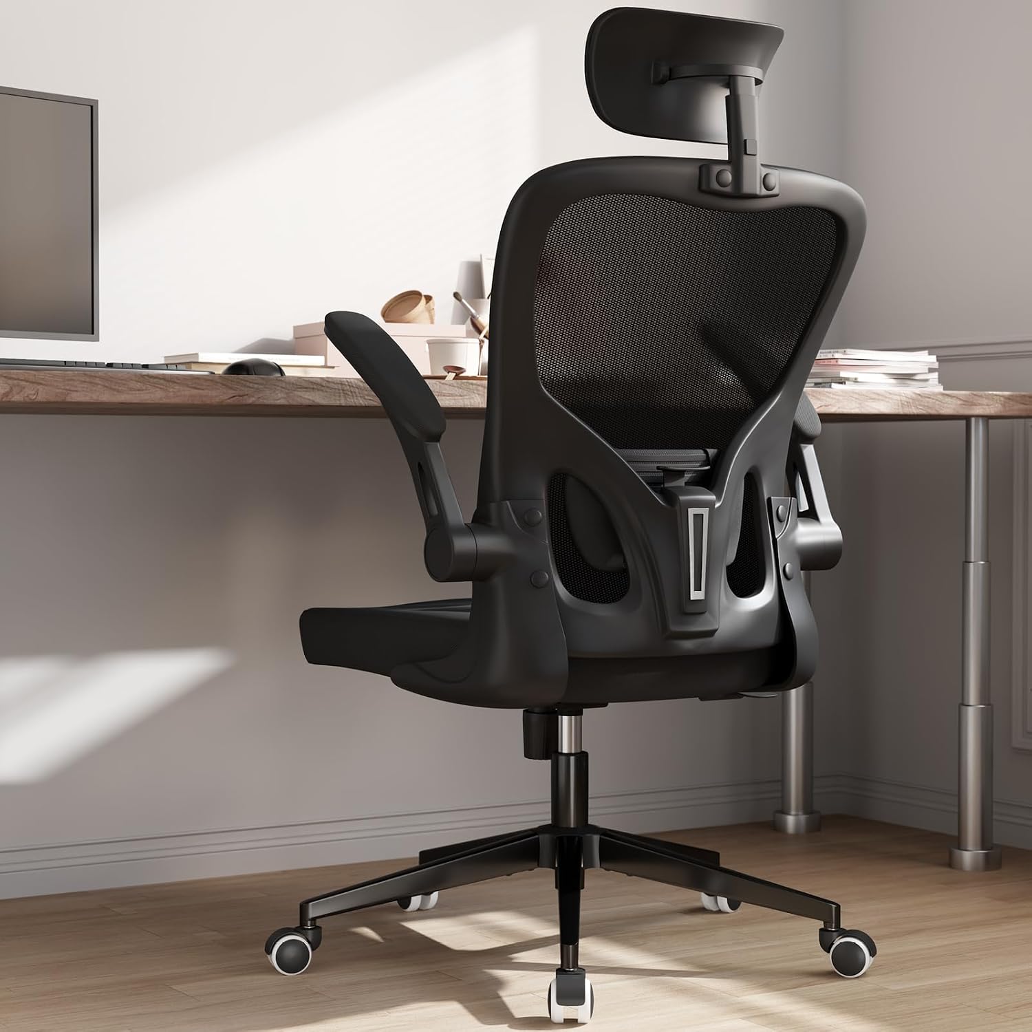 Detalle de Monhey Ergonomischer Bürostuhl mit Netz 120 kg