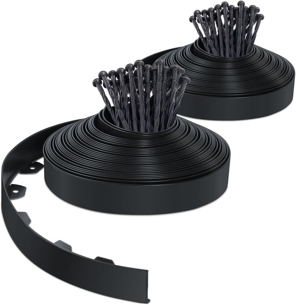 VOUNOT 40m Flexible Lawn Garden Edging Border