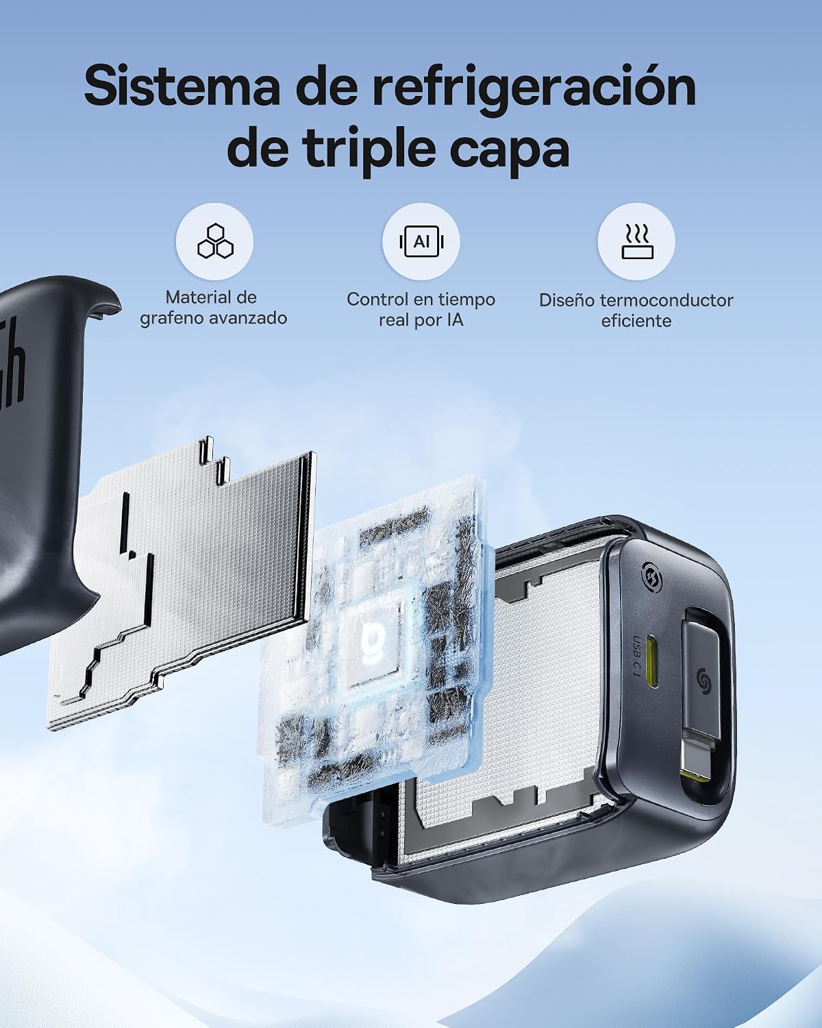 Detalle 2 de Baseus Enercore 45W cargador USB-C