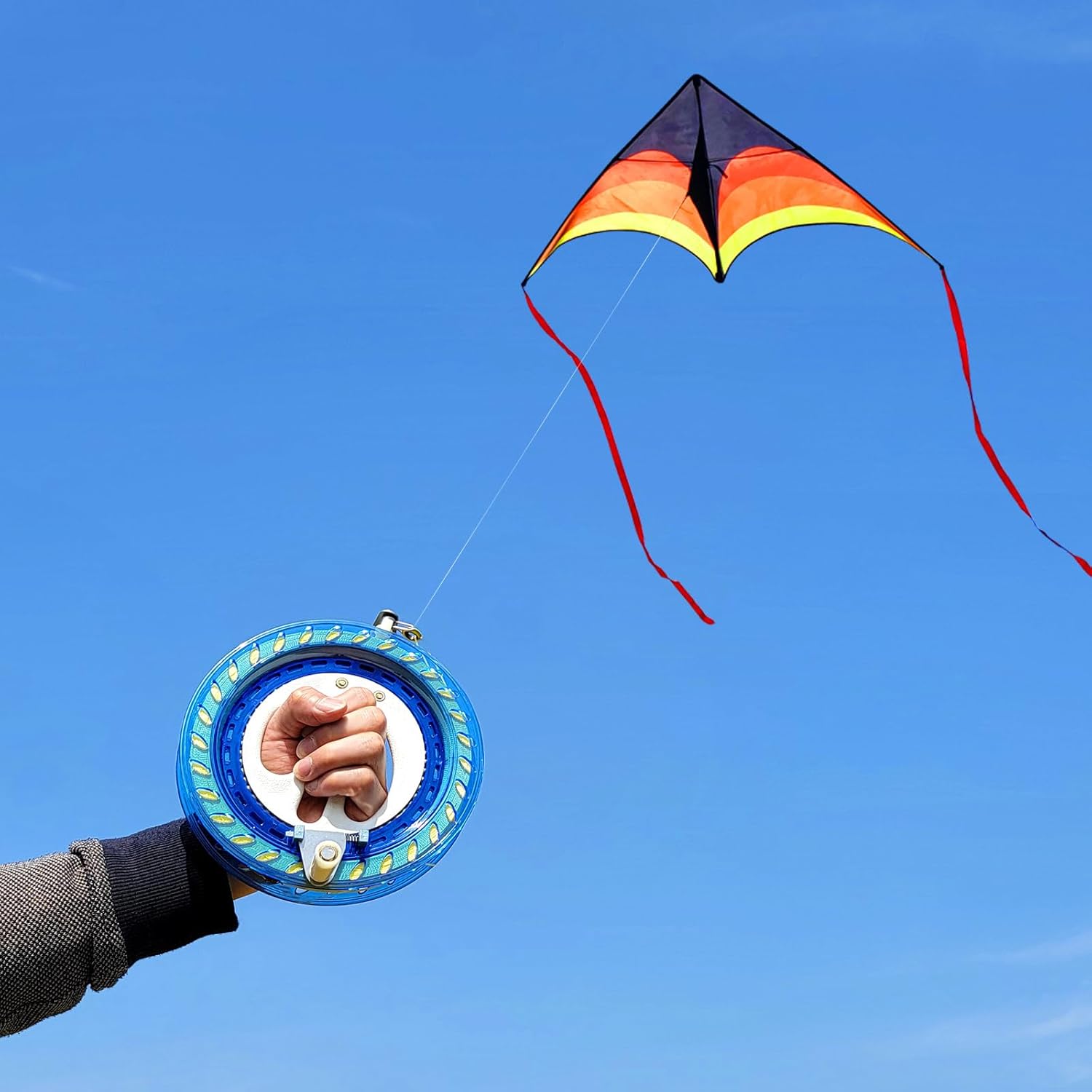 Thumbnail 1 de Kaiciuss Delta Kite for Kids & Adults (60") with 7.1" Kite Reel and 300ft String