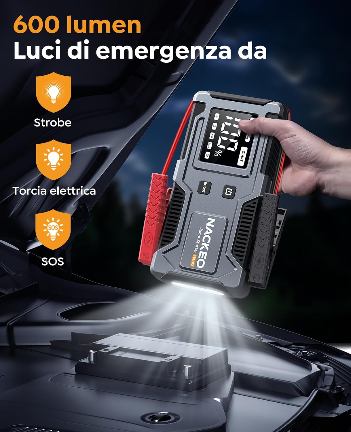 Thumbnail 4 de Avviatore Batteria Auto 6000A 20.000 mAh