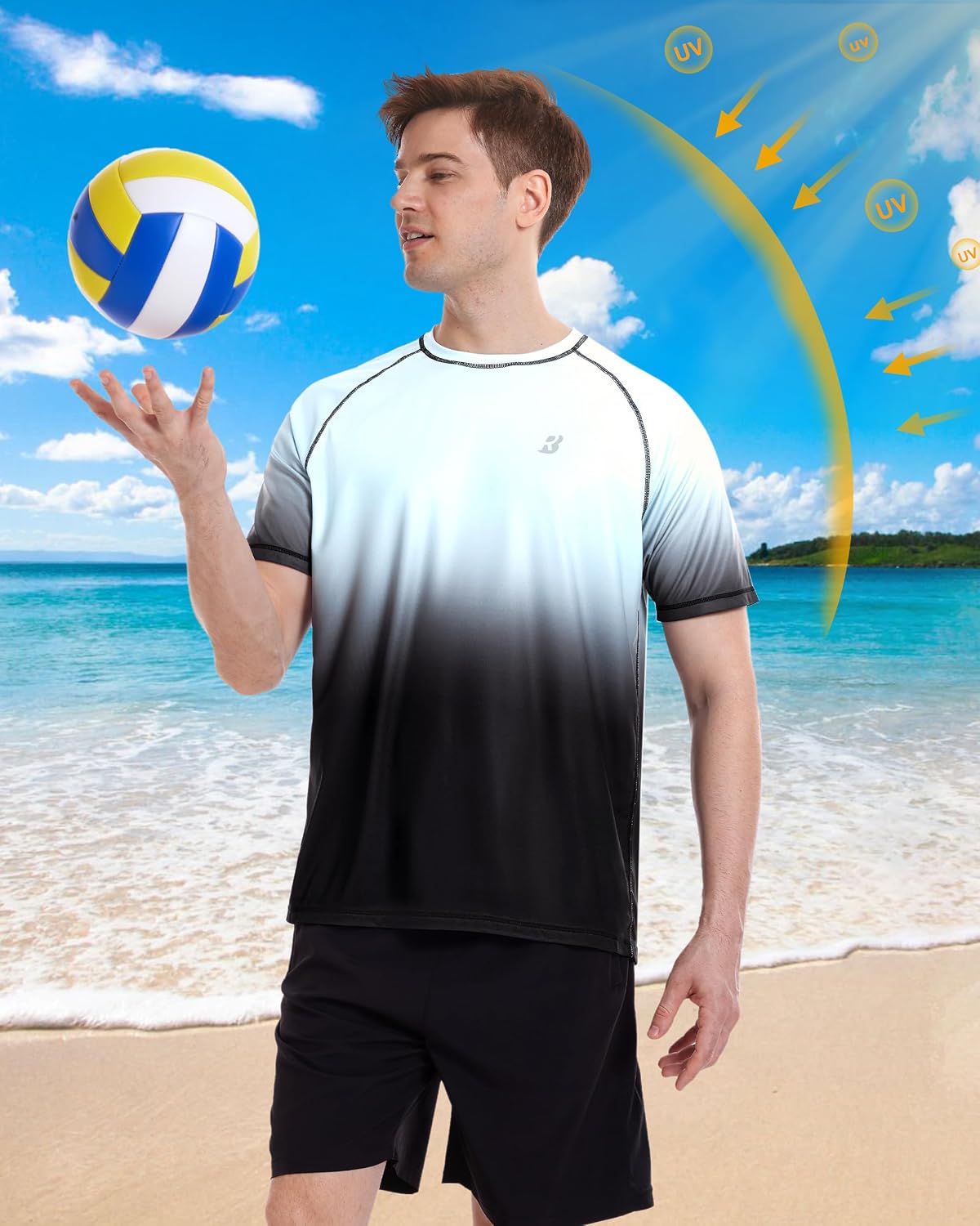 Thumbnail 2 de Roadbox Men's Rash Guard Short Sleeve with UPF 50+ Protection