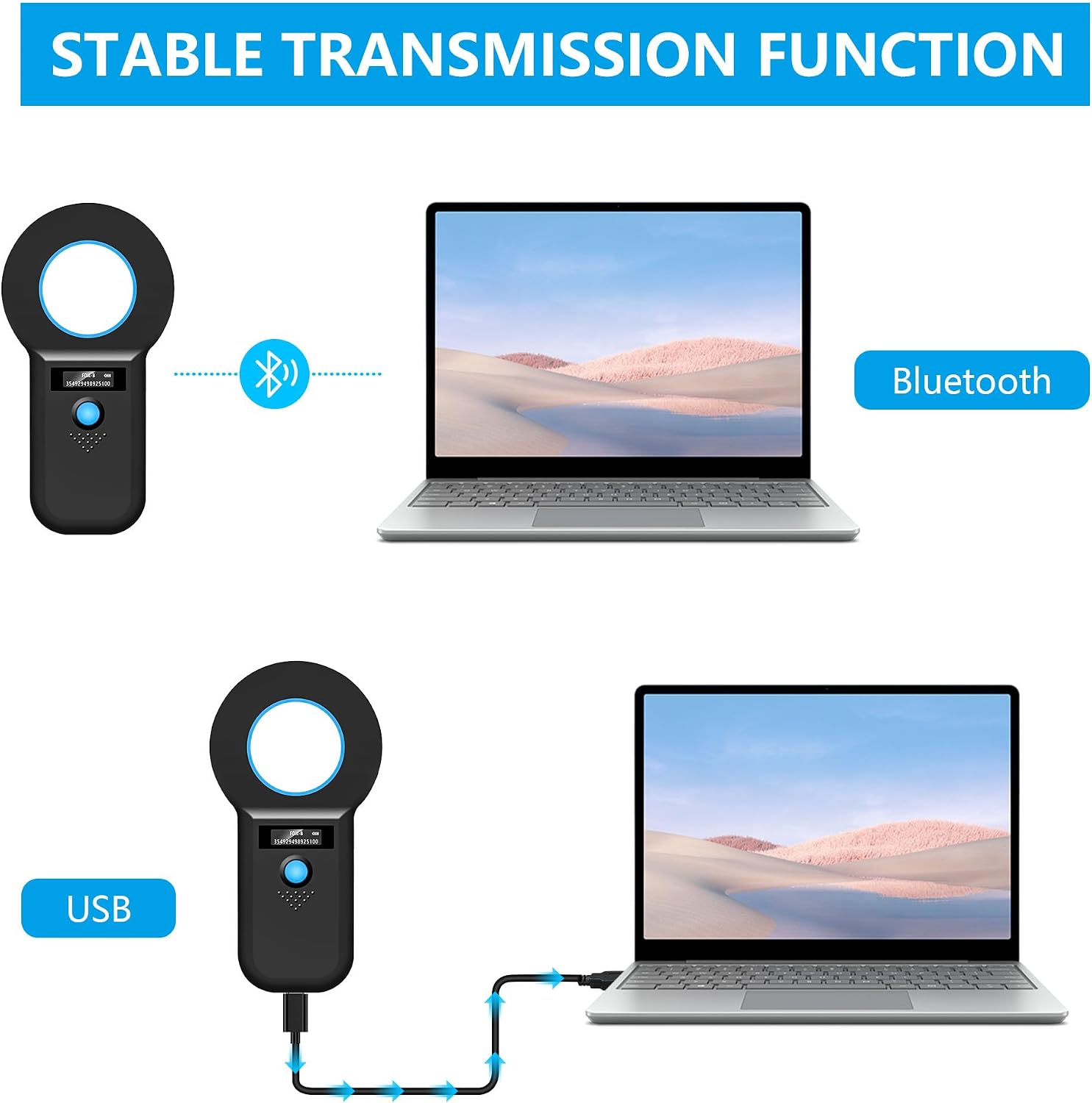 Detalle 2 de Gbformat Bluetooth Lector Chip Mascotas OLED