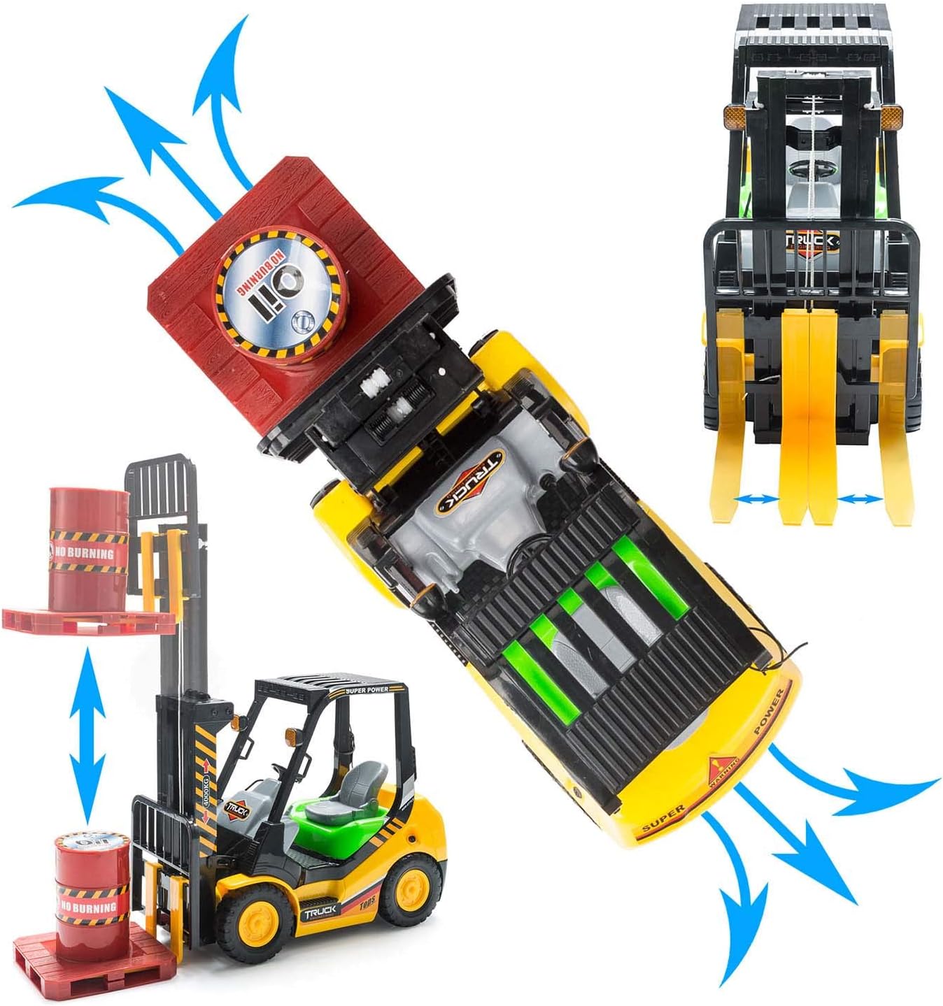 Thumbnail 1 de Chariot élévateur télécommandé RC 1:14 2,4 GHz – empileur pour jouets de construction (transpalette)