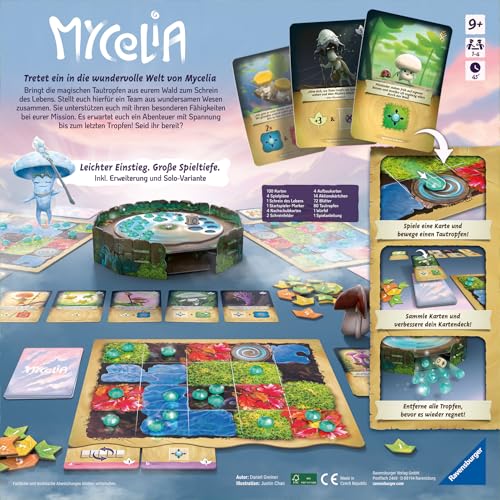 Detalle de Ravensburger 27489 Mycelia – Deckbuilding-Spiel für Familien (1–4 Spieler, ab 9 Jahren)