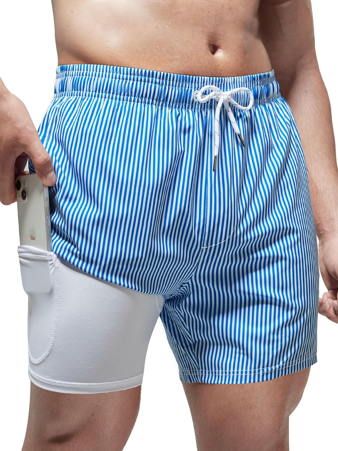 Detalle de Arcweg Herren-Badehose mit 2 in 1 Liner
