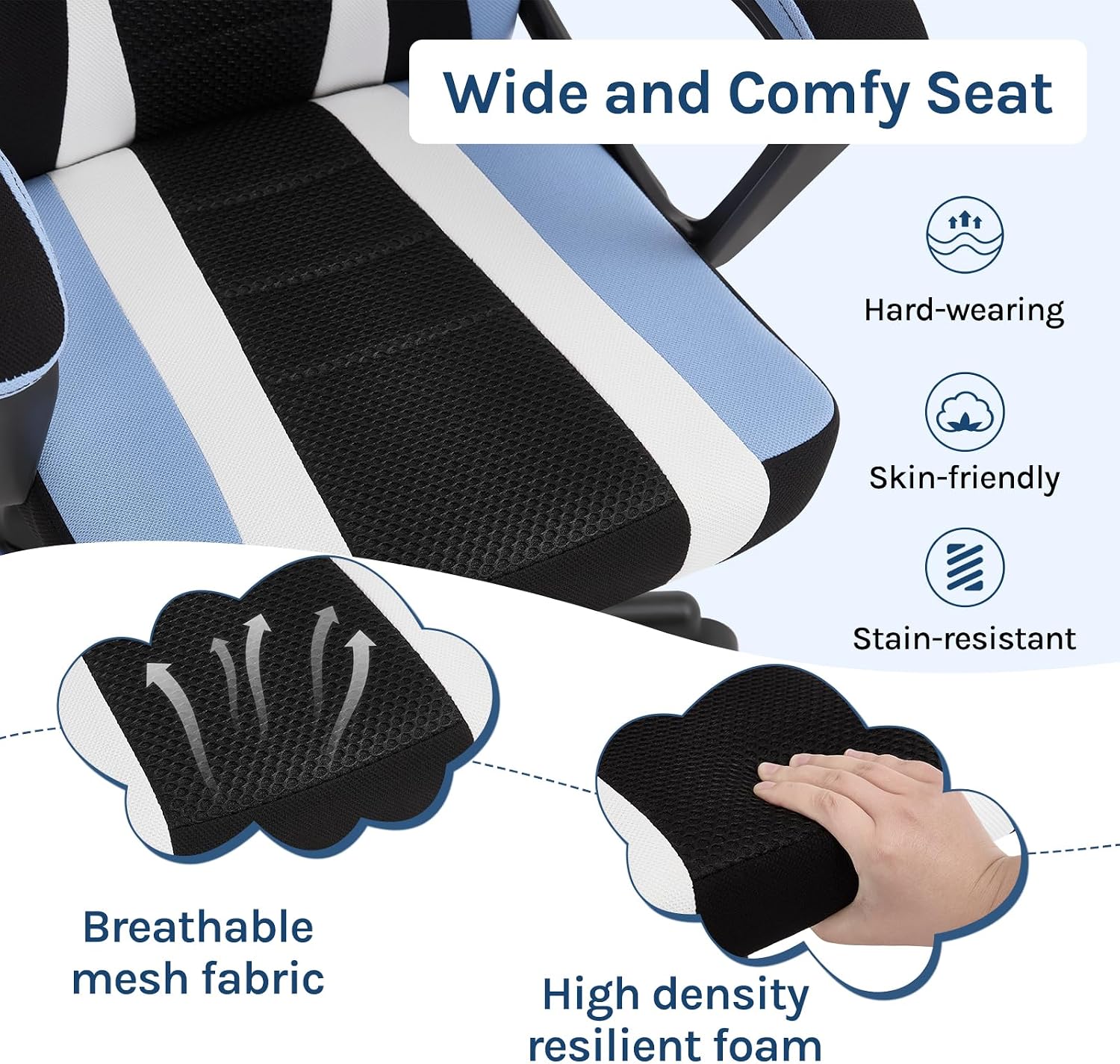 Detalle 2 de WOLTU WOLTU Gaming Stuhl Kinder ergonomisch