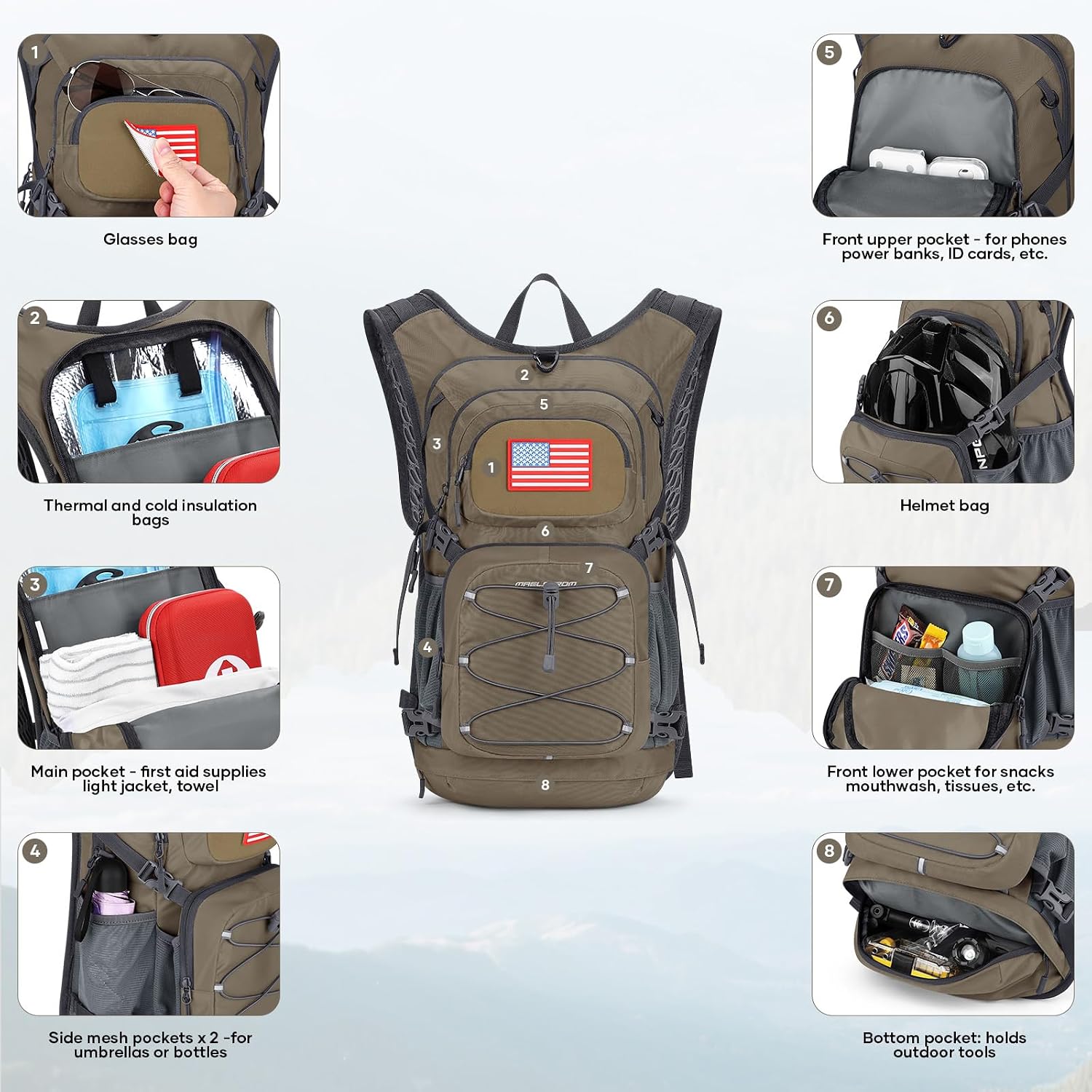 Detalle 2 de Maelstrom Hydration Hiking Backpack 20-liter