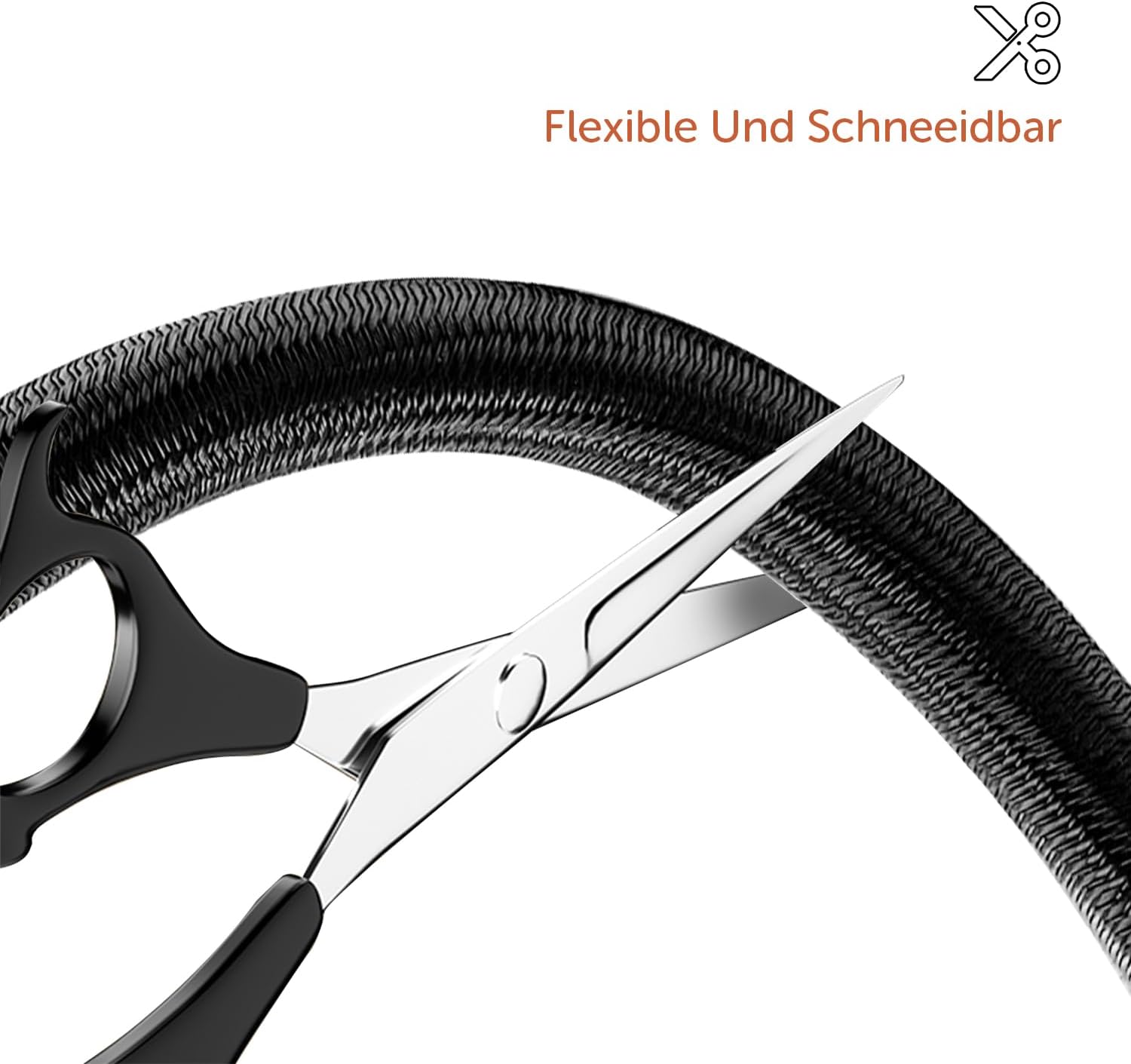 Thumbnail 4 de shinfly 13mm-3m Kabelschlauch Selbstschließend Schwarz – flexibles Kabelmanagement für TV, PC und mehr