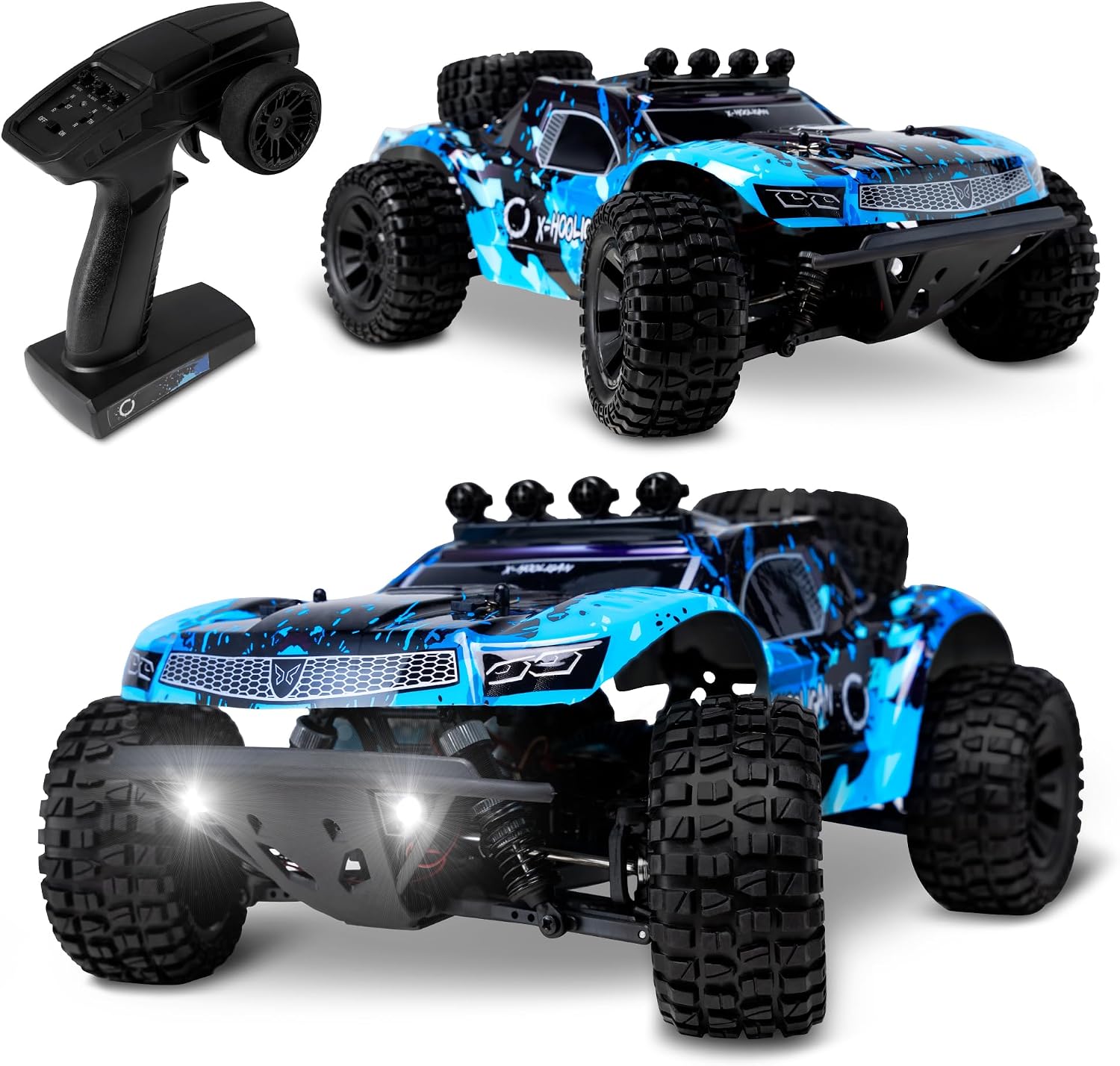 Detalle de Overmax X-HOOLIGAN – samochód RC 1:10, napęd 4x4 i prędkość do 35 km/h
