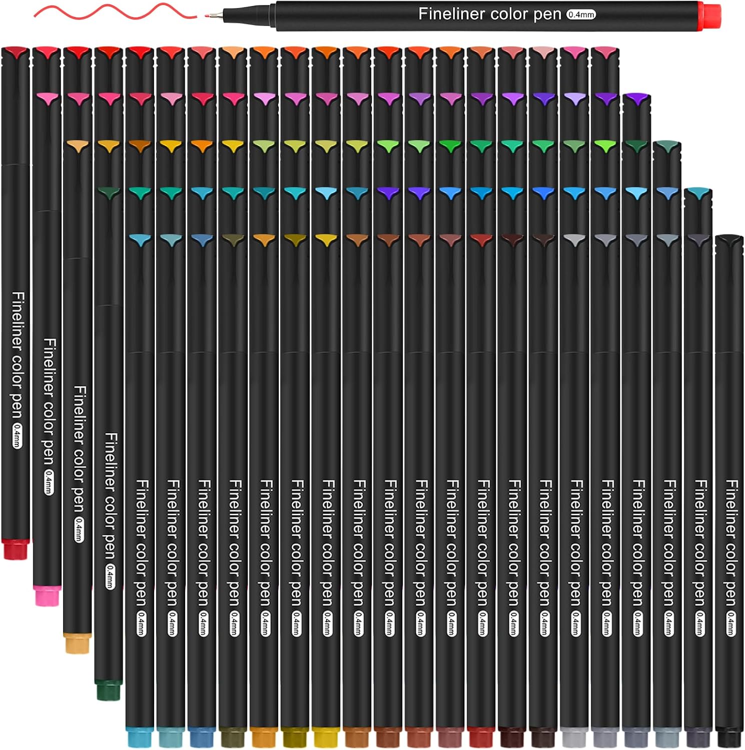 Thumbnail 6 de Gelanty Black Fineliner Pens Set 12 Pack