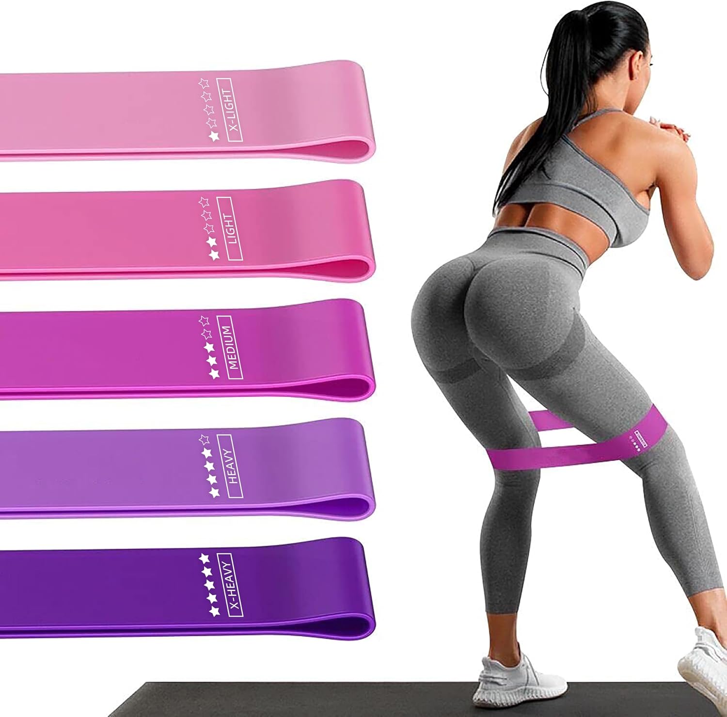 Detalle de Resistance Loop Exercise Bands, Set of 5