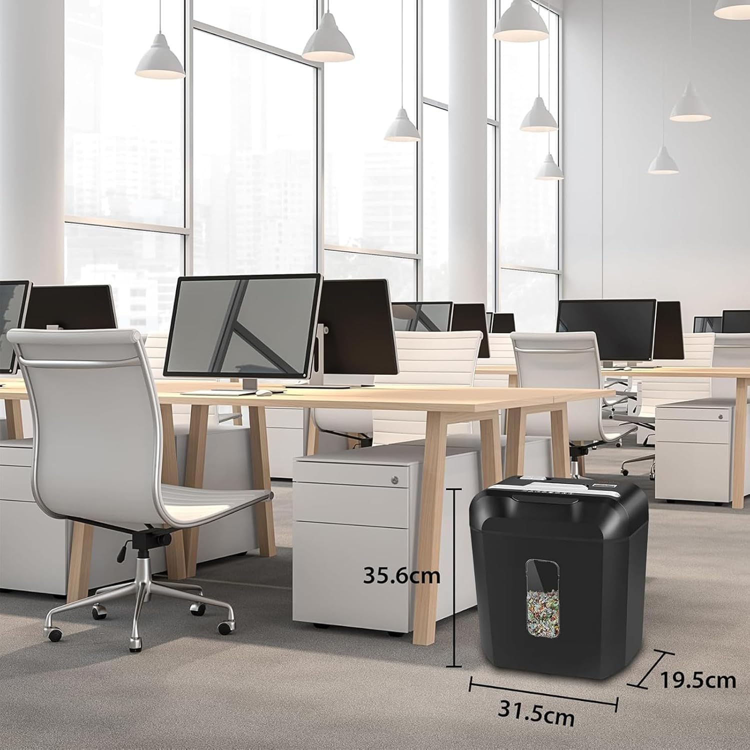 Thumbnail 6 de Schredder, 10 Blatt Kreuzschnitt P-4 – VidaTeco Aktenvernichter mit 14 L Behälter für Homeoffice