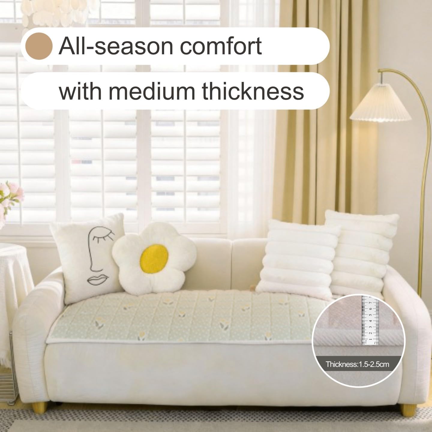 Detalle 2 de MUNERIX Pet Couch Cover, 3-Seater