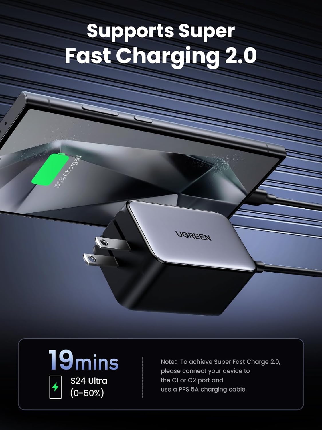 Thumbnail 6 de UGREEN Nexode 65W 4‑Port USB‑C Charger 🔌