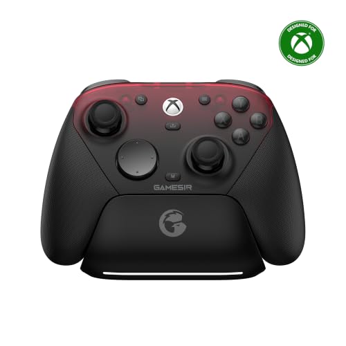 Detalle de GameSir G7 Pro Shadow Ember: mando 1000Hz con estación de carga para Xbox y PC